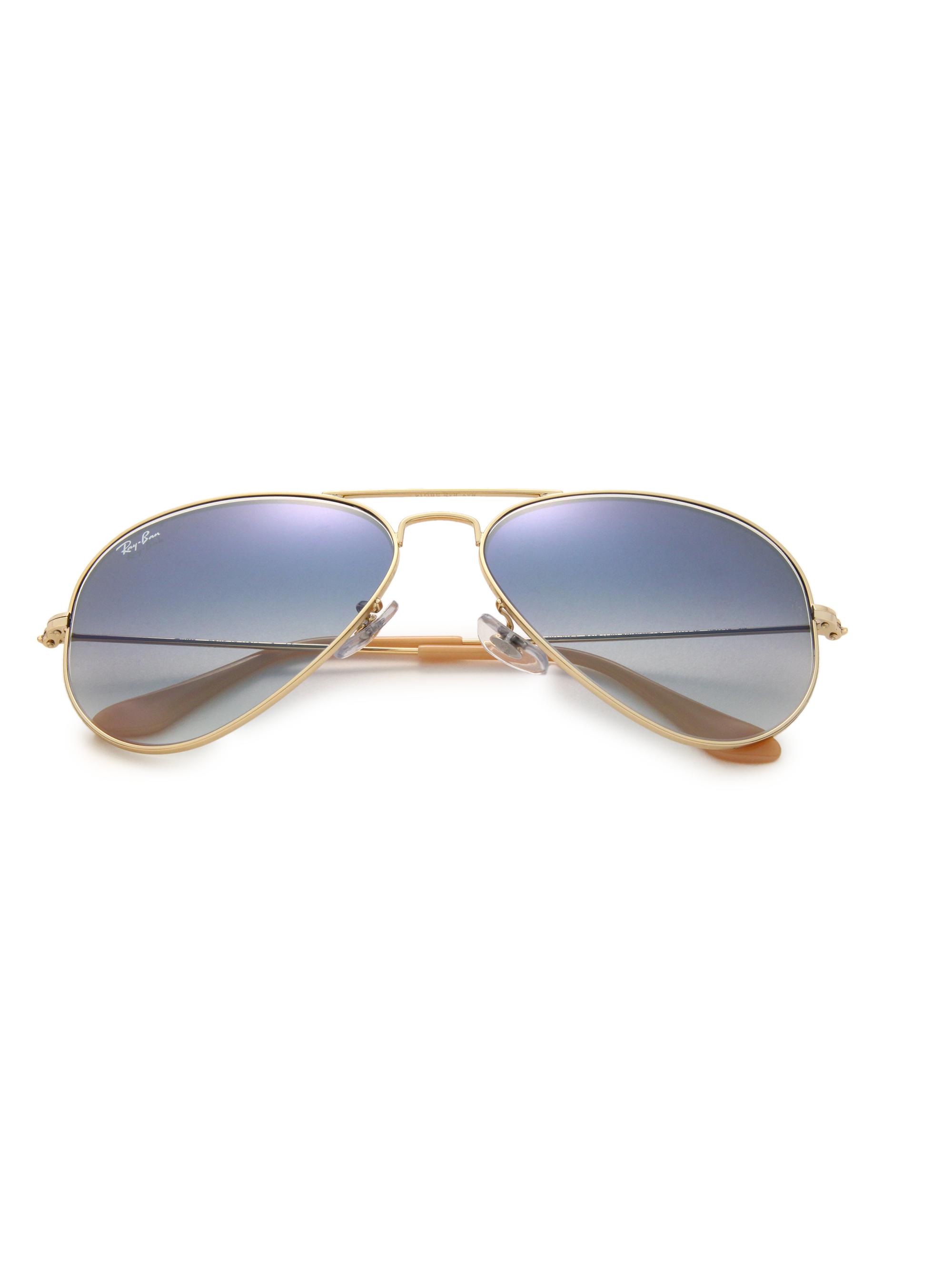 Ray-Ban Women's RB3025 62MM Original Aviator Sunglasses - Light Blue