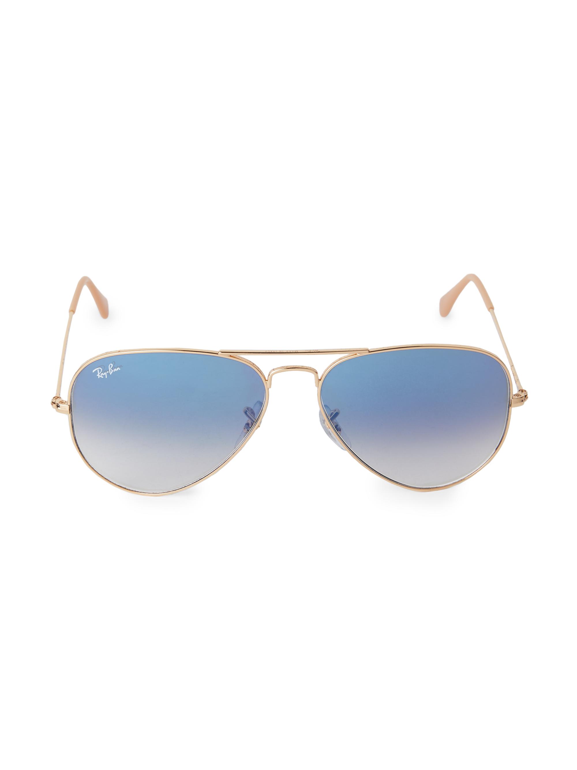 Ray-Ban Women's RB302558 58MM Original Aviator Sunglasses - Blue Gradient
