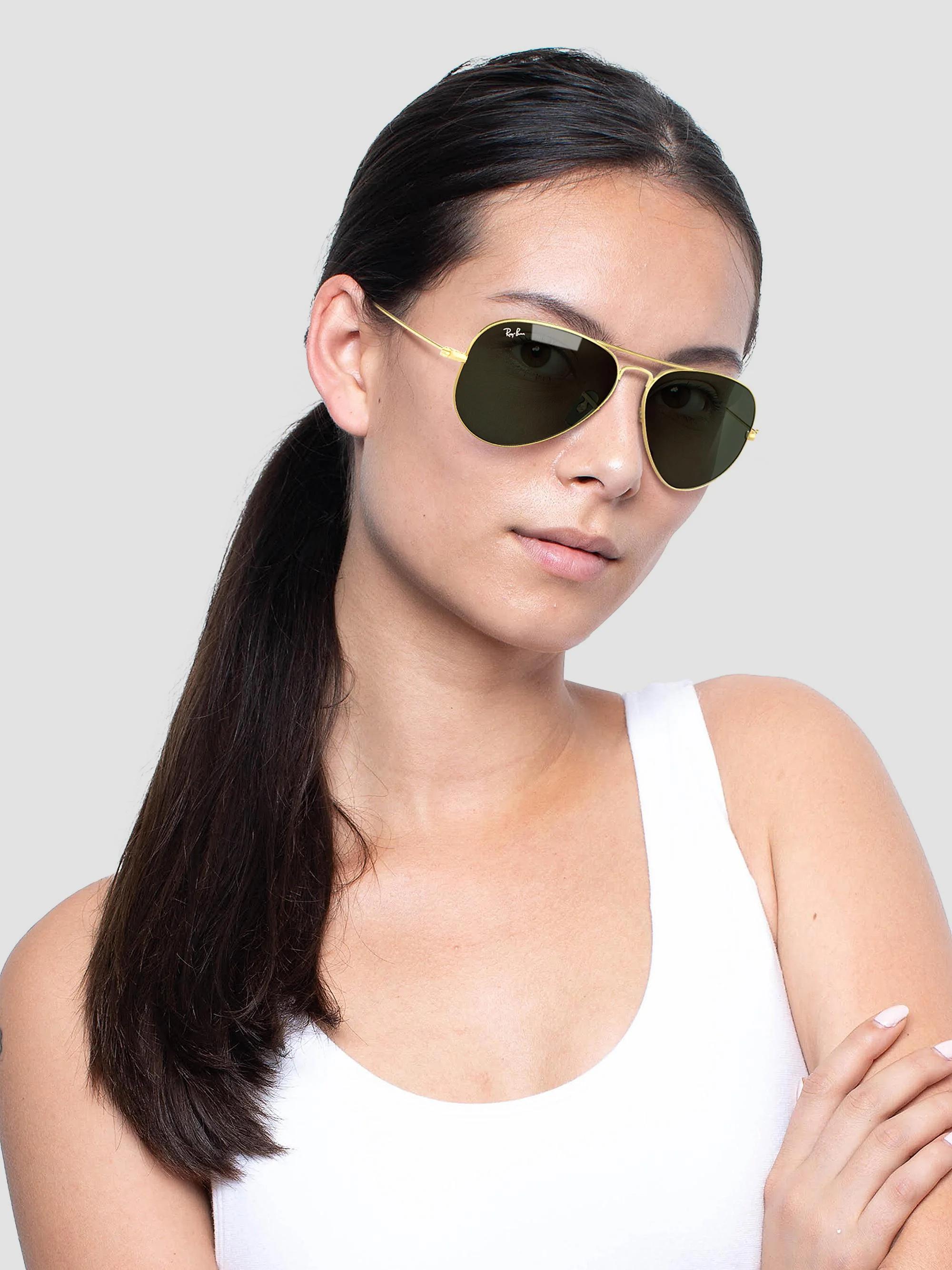 REAL RayBan Polarized Classic Aviator style womens Ray-Ban RB3025 Classic Aviator Polarized Sunglasses, 58MM  main image 4