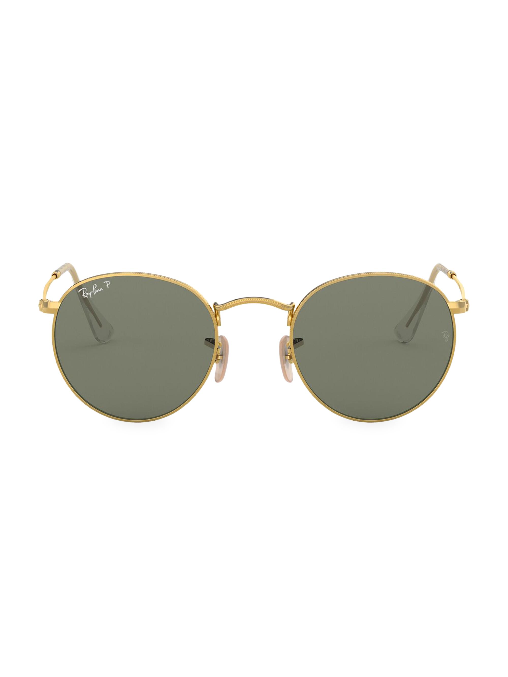 Ray-Ban Women's RB3447 50MM Round Sunglasses - Dark Green