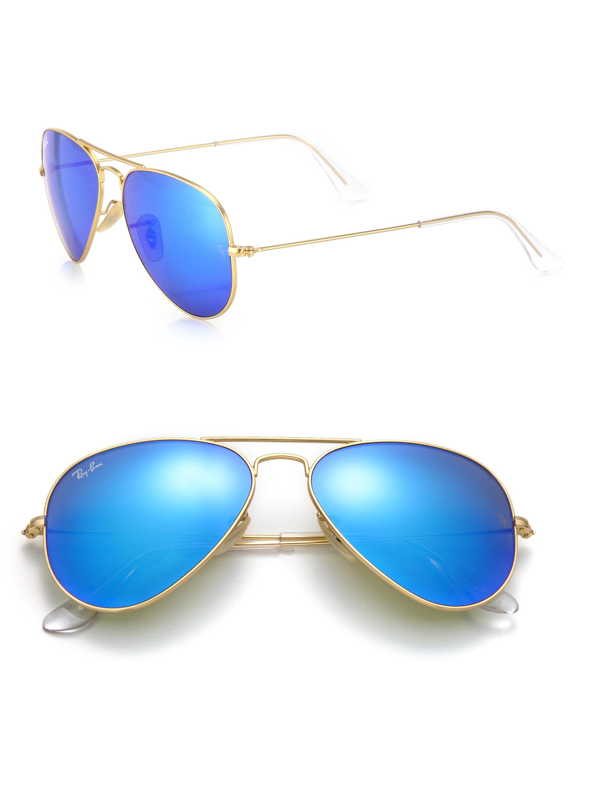 Ray-Ban Women's Original 58MM Aviator Sunglasses - Blue