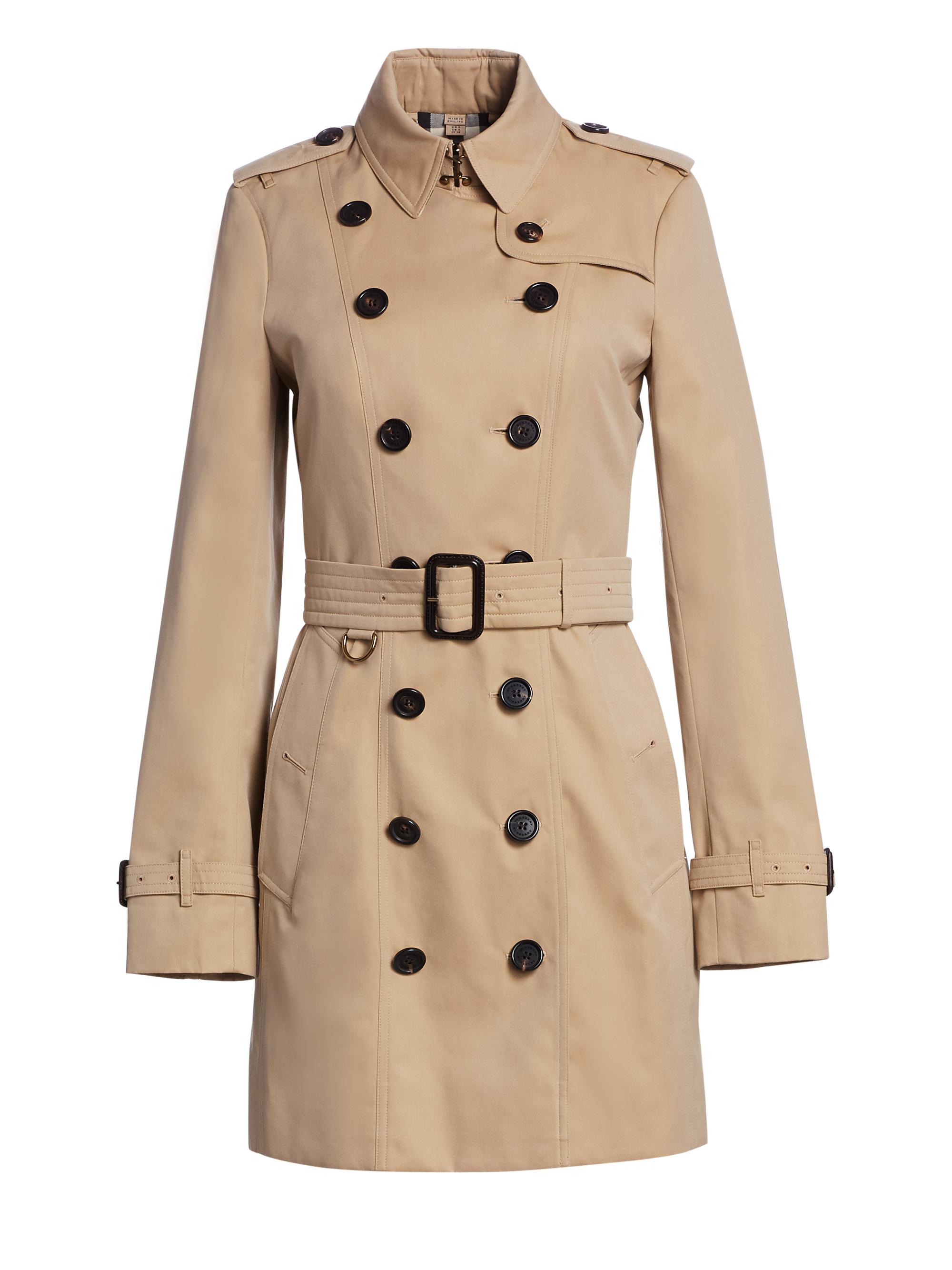 burberry the sandringham short trench coat