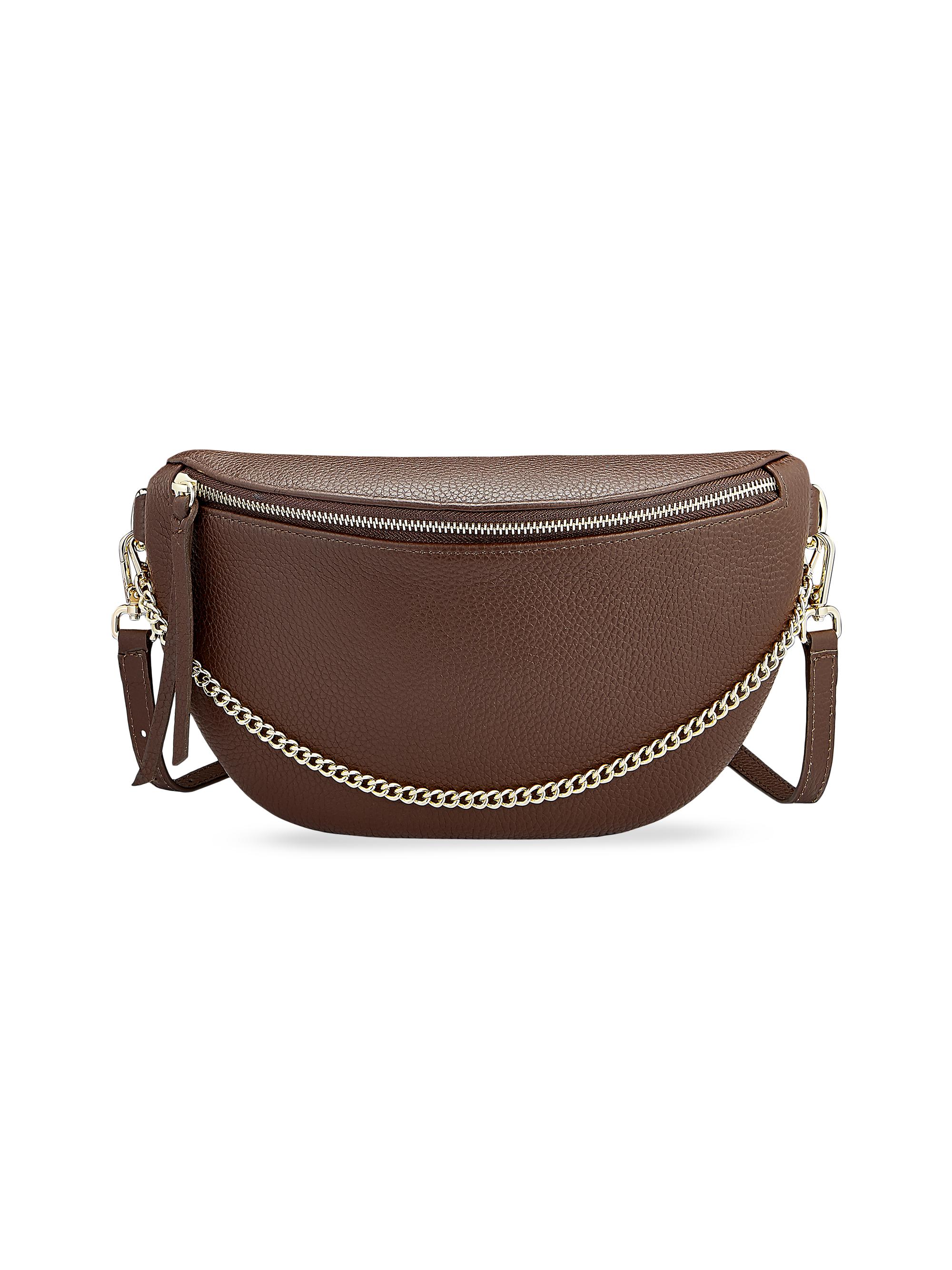 GiGi New York Women's Beck Pebbled Leather Sling Bag - Brown