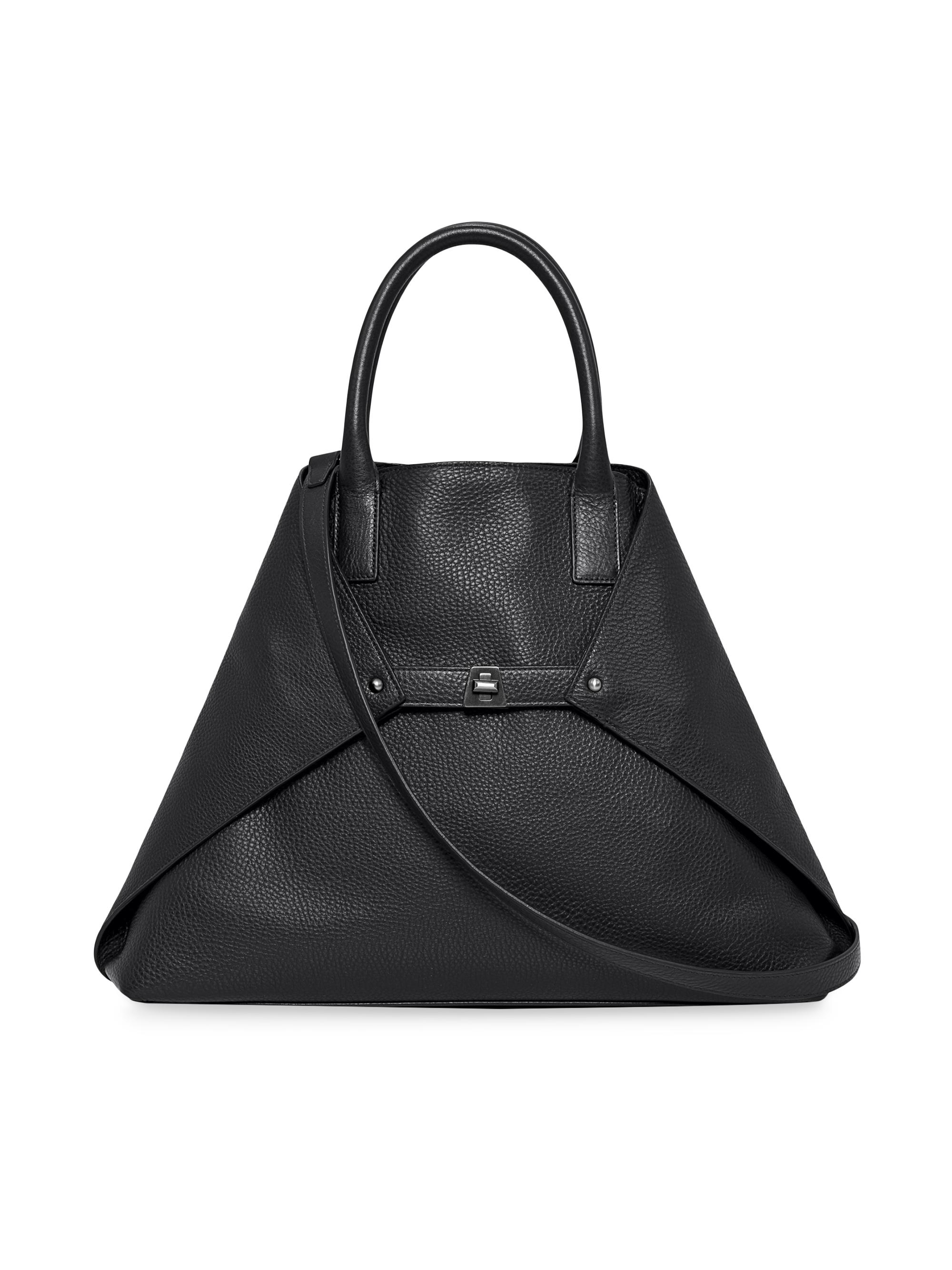 Akris Women's Ai  Convertible Leather Tote - Black