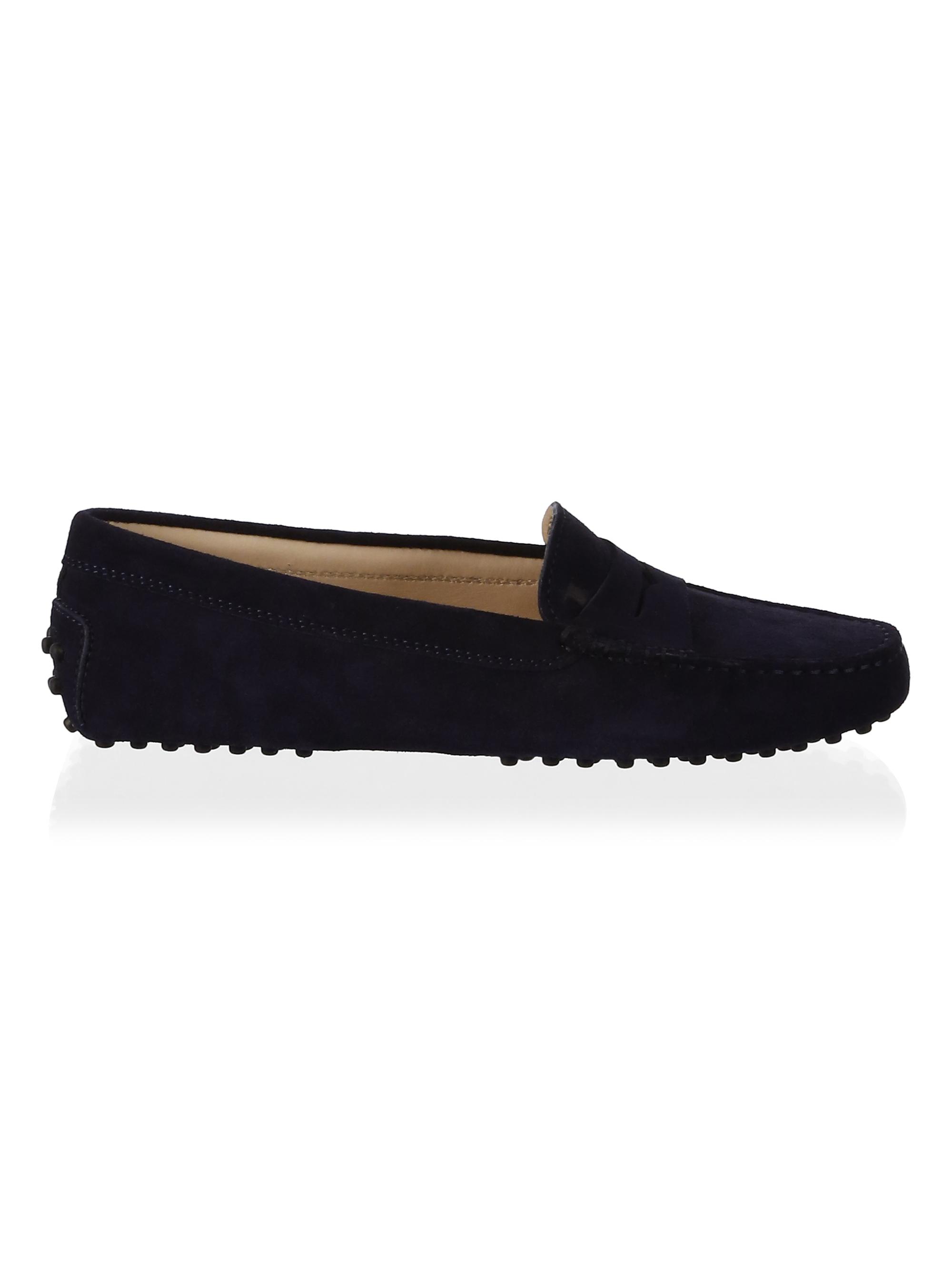 Tod's Women's Gommini Suede Driving Loafers - Navy