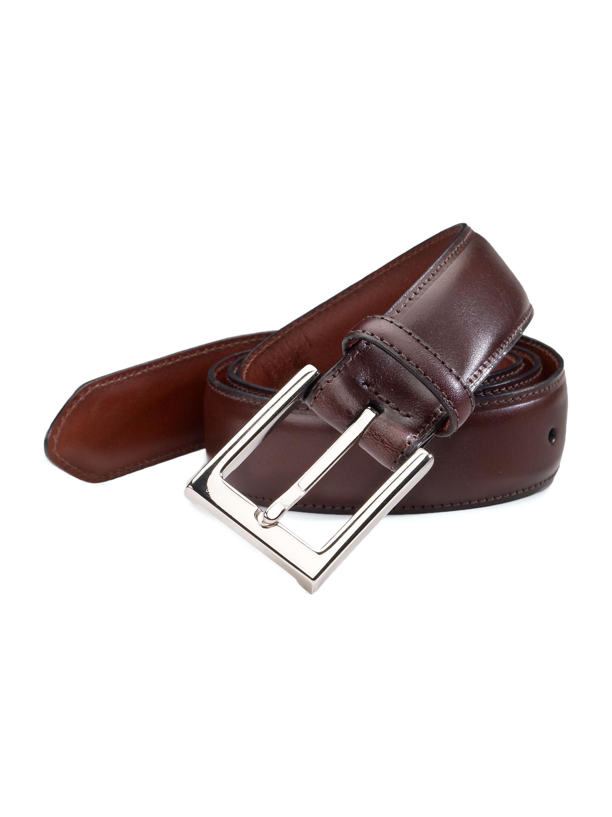 Saks Fifth Avenue Men's COLLECTION Leather Belt - Brown