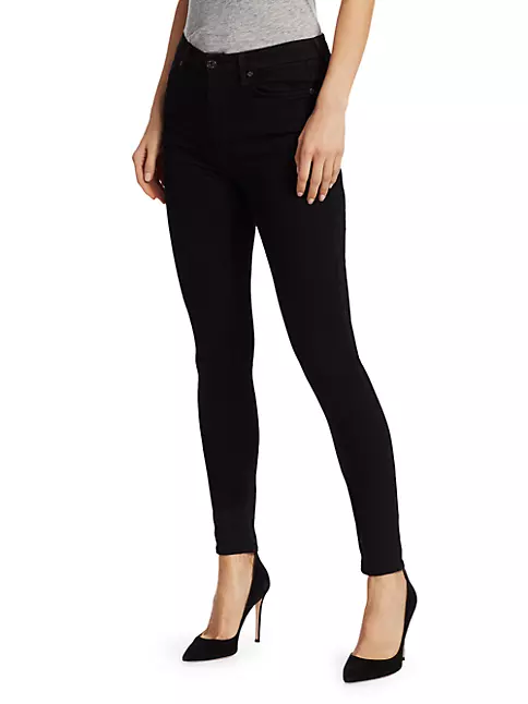 Shop 7 For All Mankind Fifth Avenue Jeans High-Rise Slim Skinny Illusion | Saks The