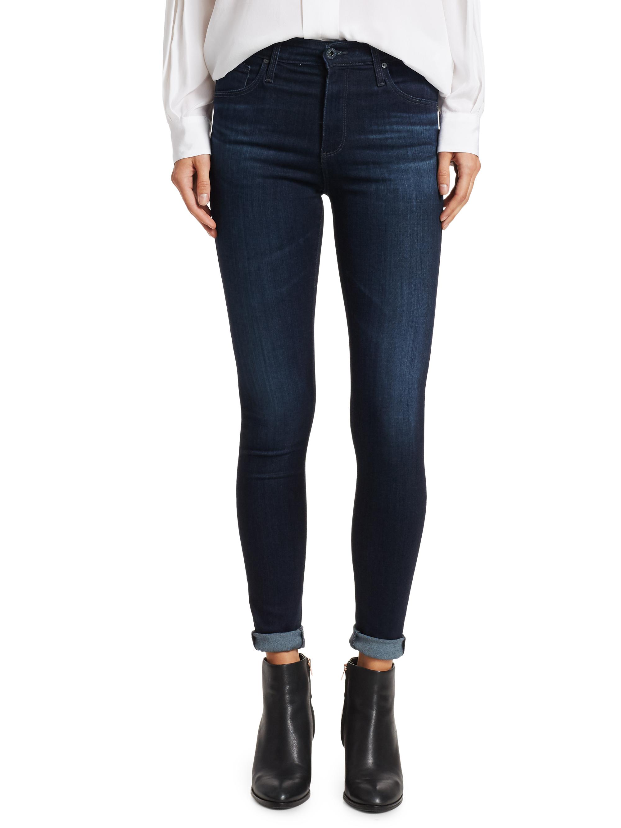 AG Jeans Farah High-Rise Stretch Skinny Ankle Jeans Saks Fifth