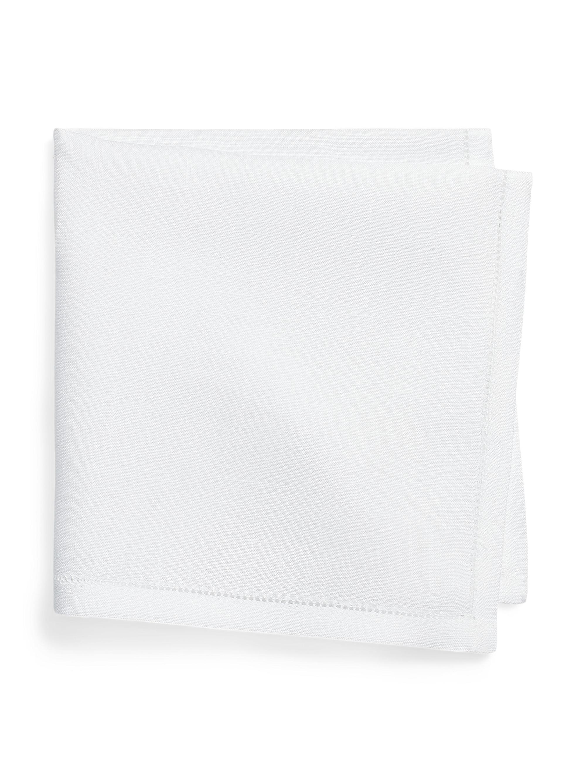 Polo Ralph Lauren Men's Linen Pocket Square - White