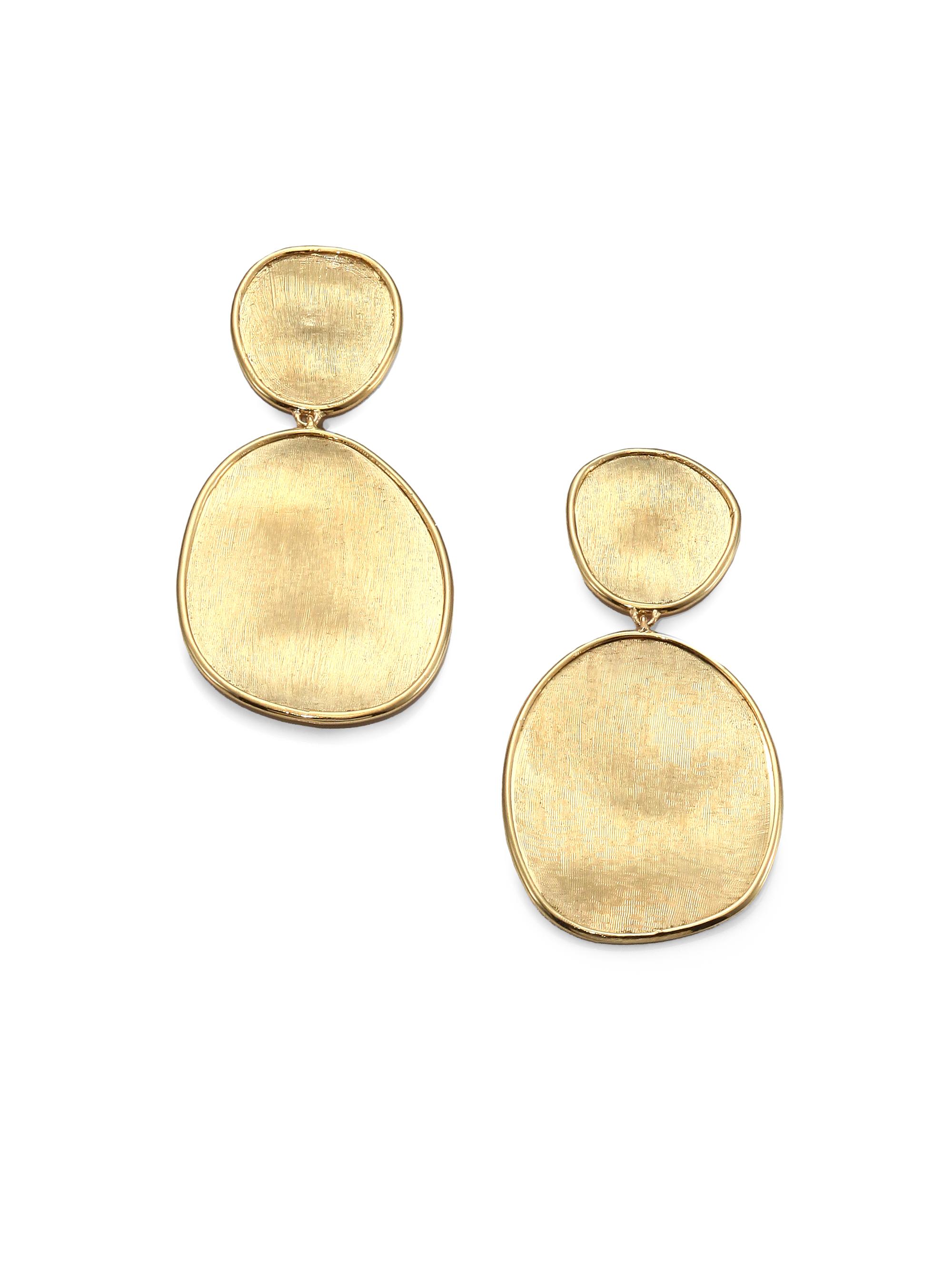 Marco Bicego Women's Lunaria 18K Yellow Gold Double-Drop Earrings - Gold