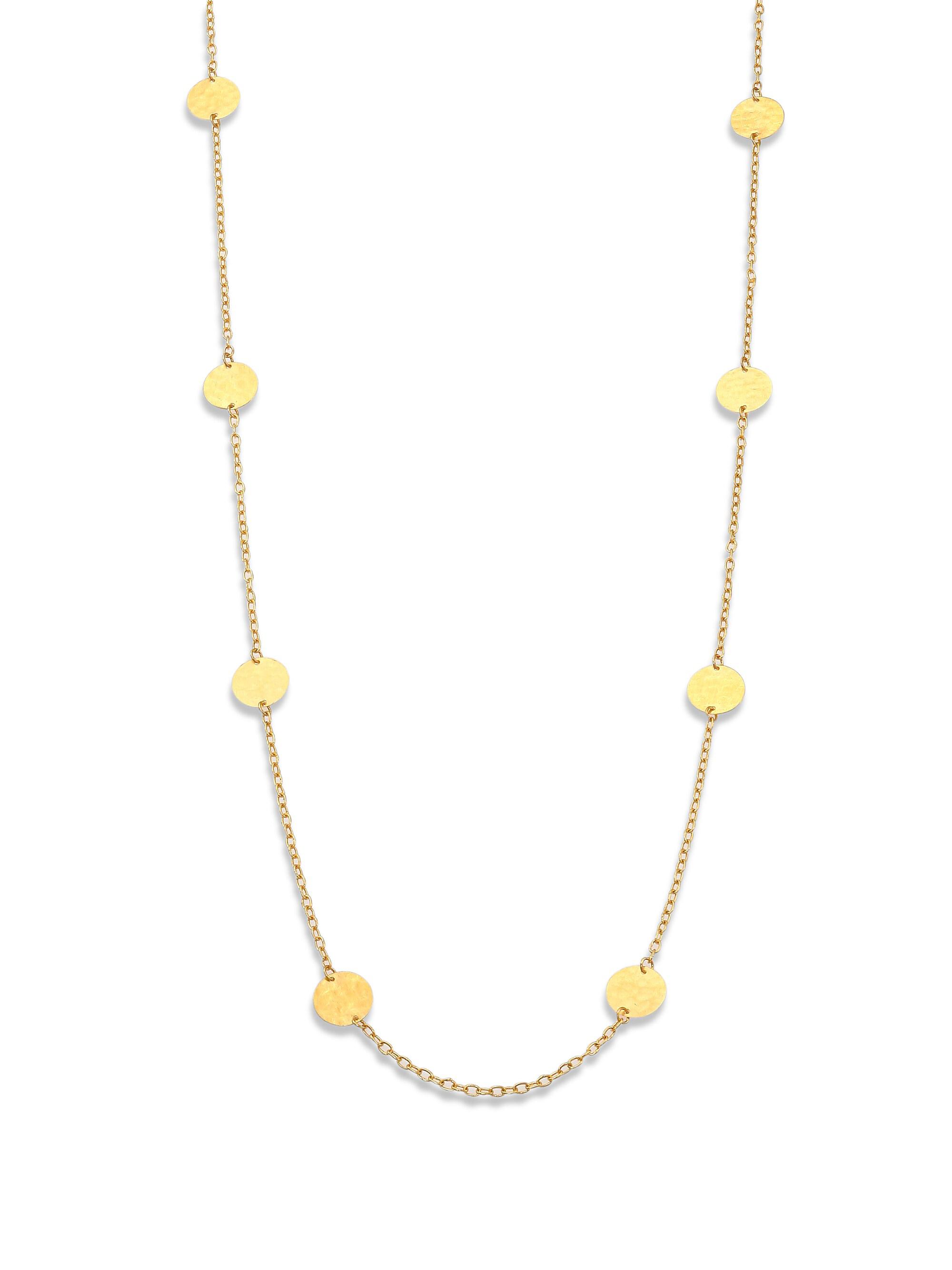 Gurhan Women's 24K Yellow Gold Disc Station Necklace - Gold