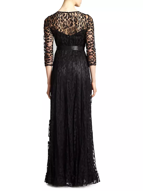 Lace Pintuck Gown