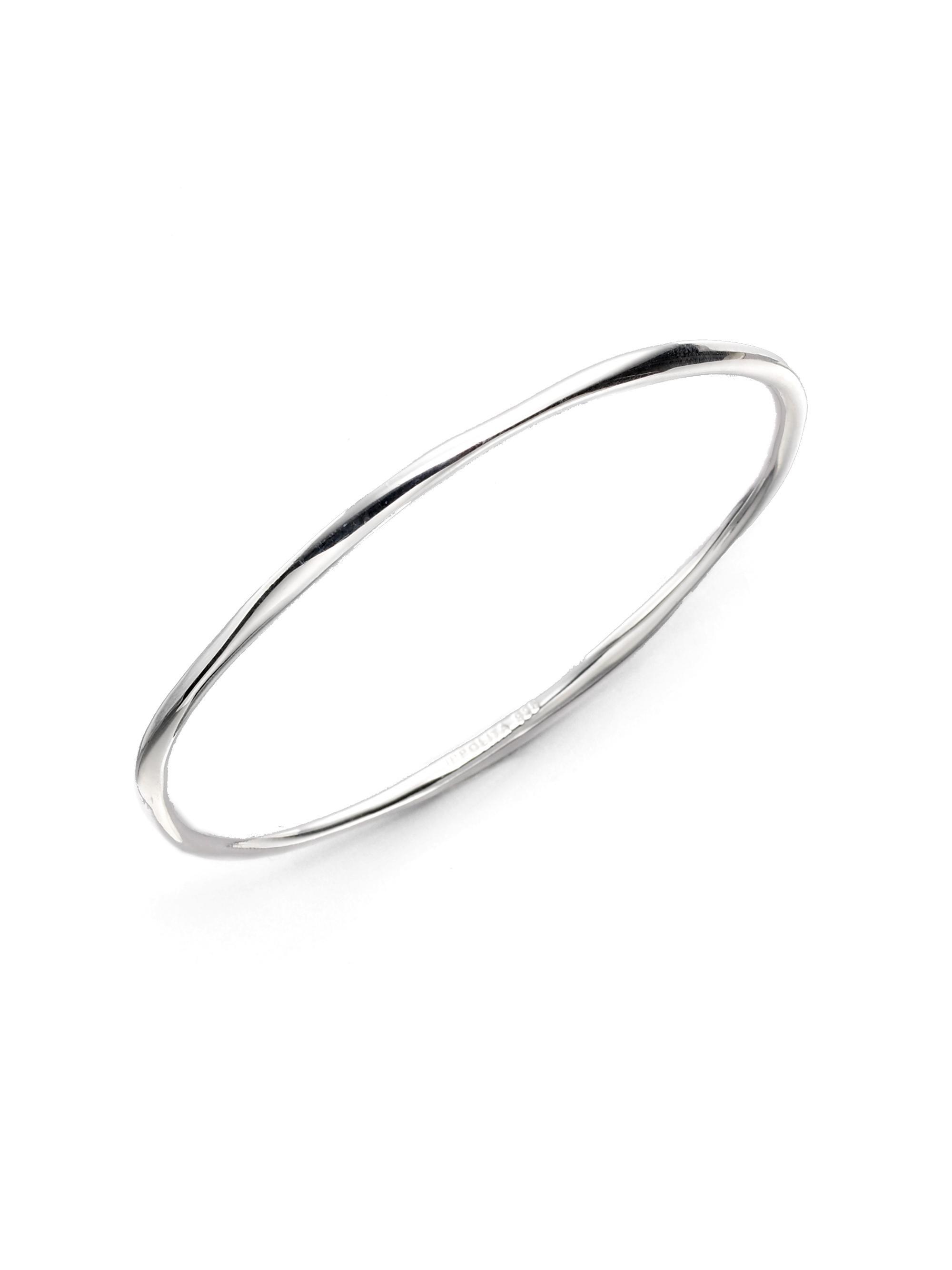 Ippolita Women's Classico Thin Sterling Silver Smooth Squiggle Bangle Bracelet - Silver