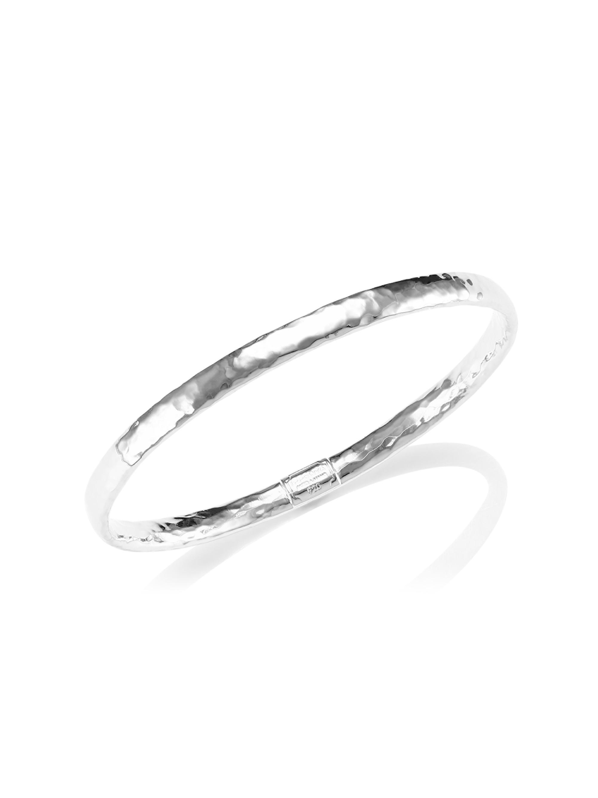 Ippolita Women's Classico Narrow Sterling Silver Flat Hammered Bangle Bracelet - Silver