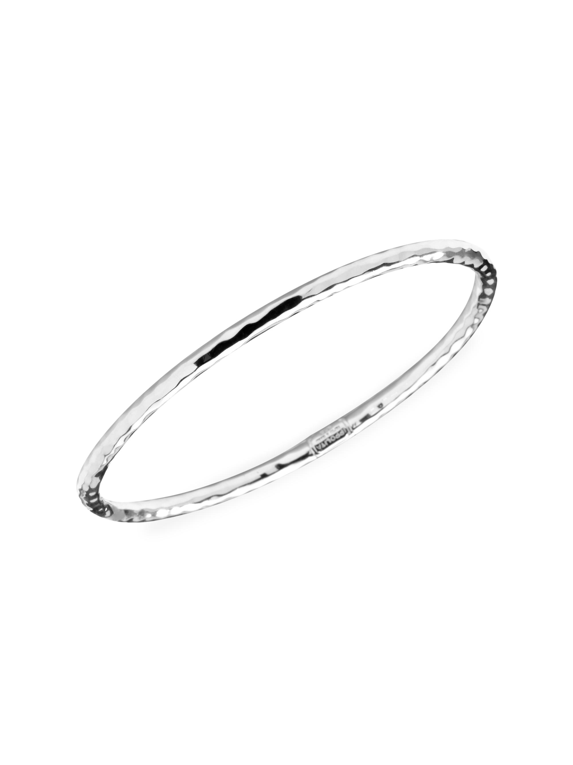 Ippolita Women's Classico Hammered Silver Bangle Bracelet - Silver