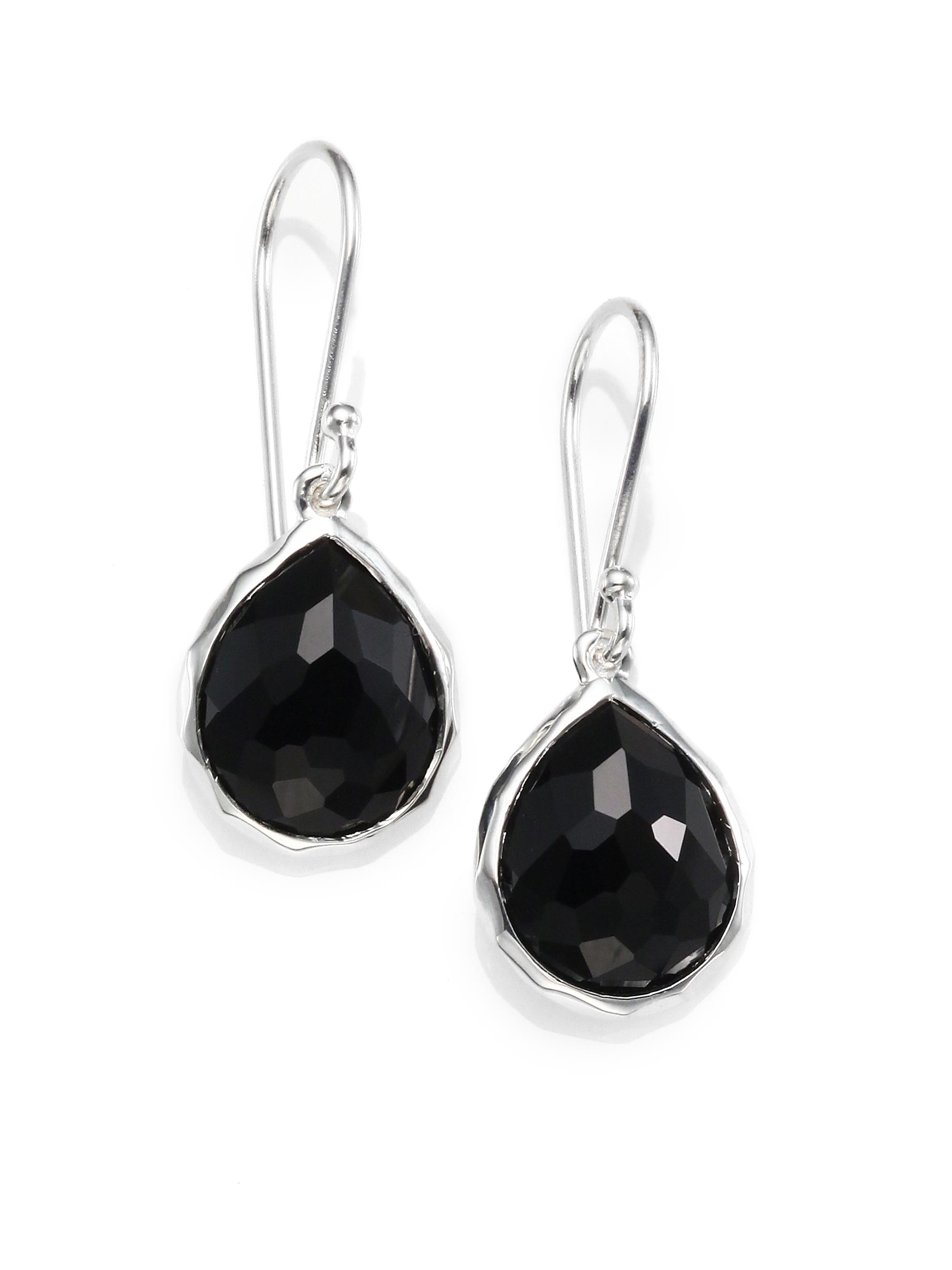 Ippolita Women's Black Onyx & Sterling Silver Earrings - Silver Black
