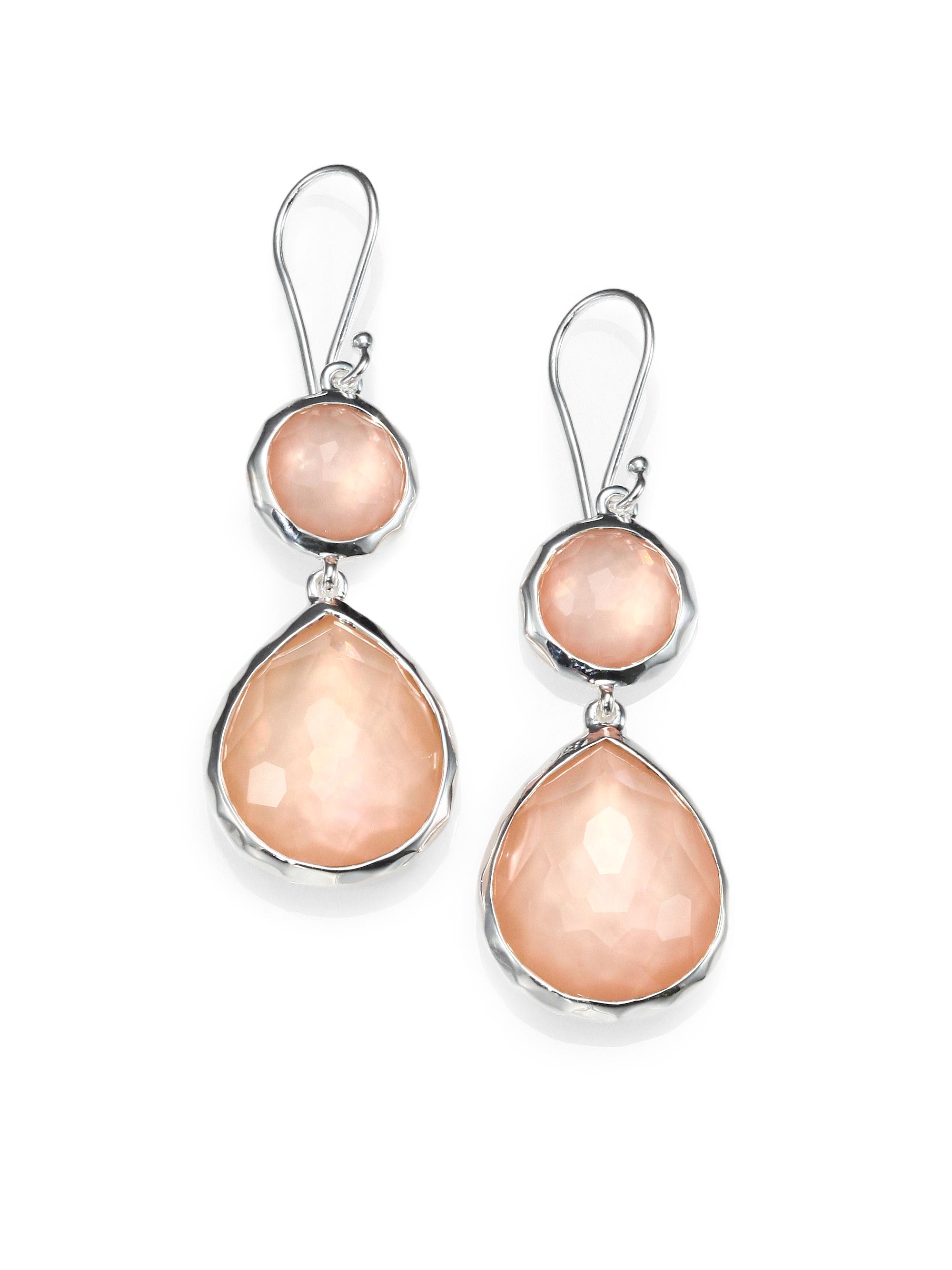 Ippolita Women's Gemstone Doublet & Sterling Silver Earrings/Blush - Silver Blush