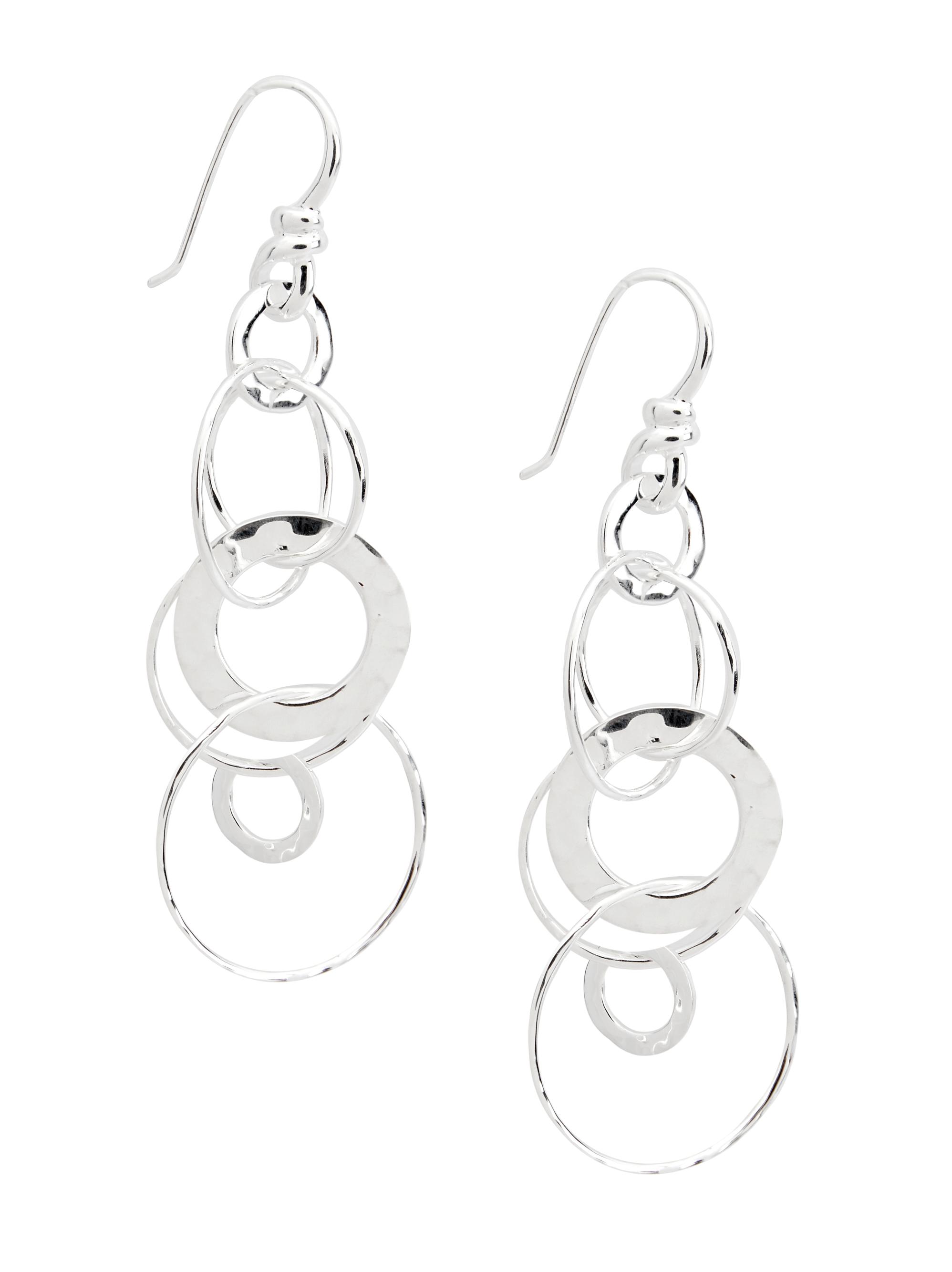 Ippolita Women's 925 Classico Hammered Jet Set Drop Earrings - Sterling Silver