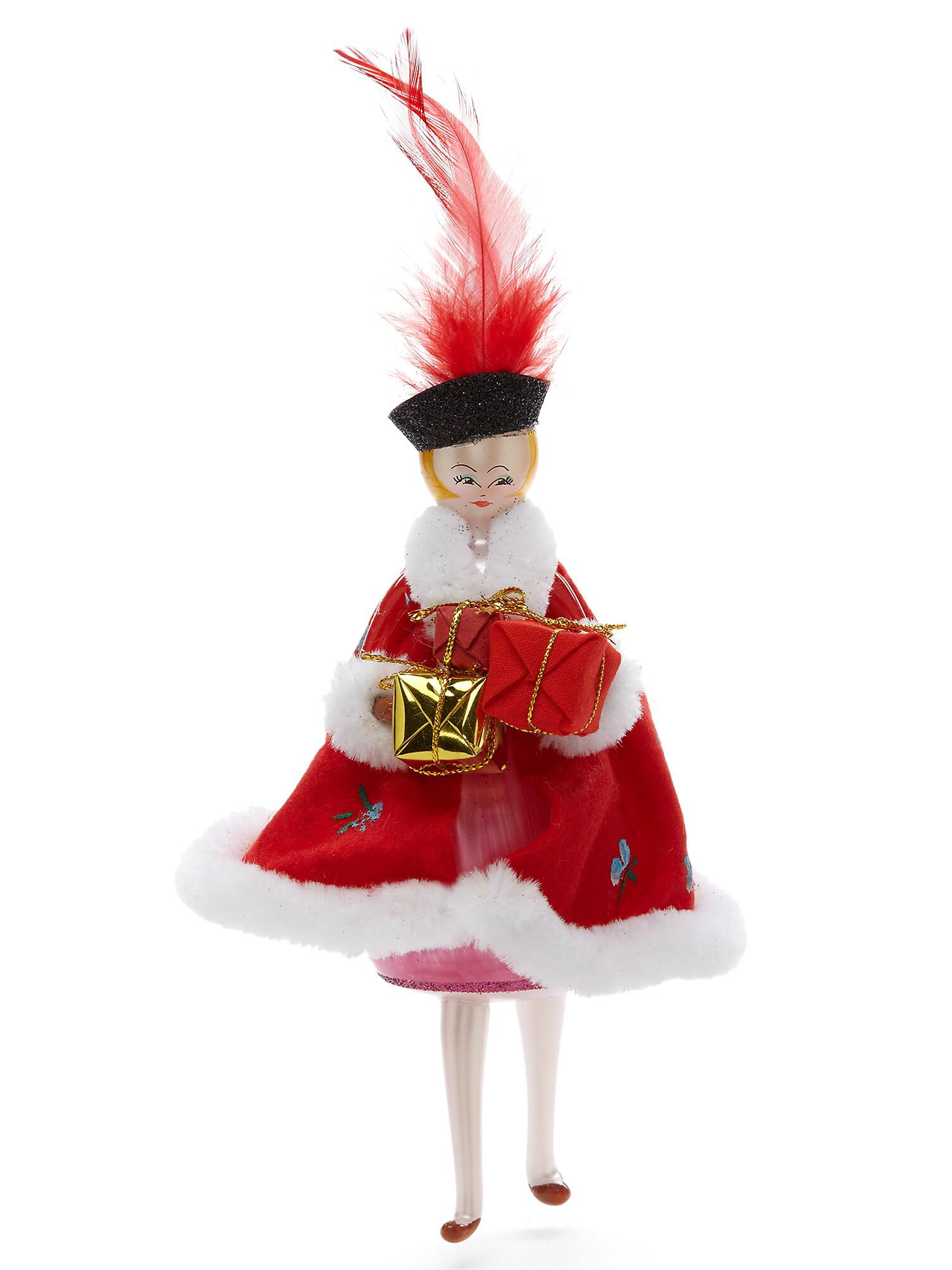 De Carlini Soffieria De Carlini Lady in a Feather Gown Ornament