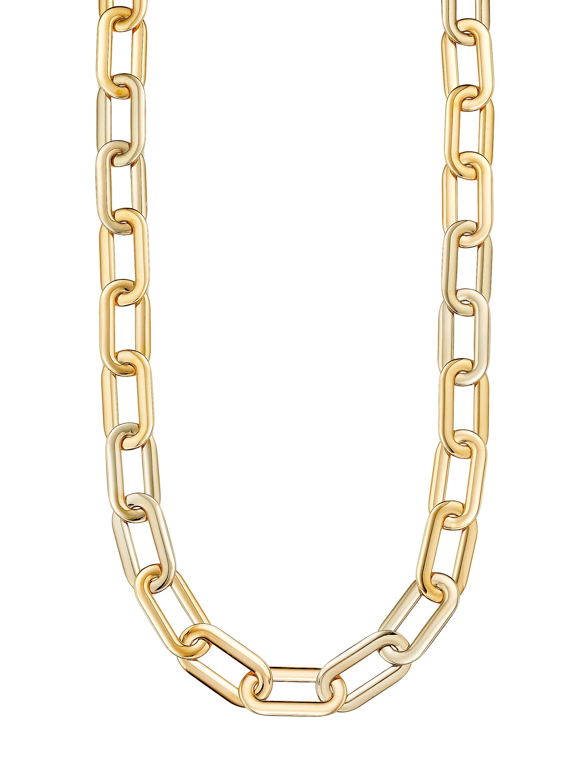 Vhernier Women's Mon Jeu Two-Tone 18K Gold Chain Necklace - White Gold