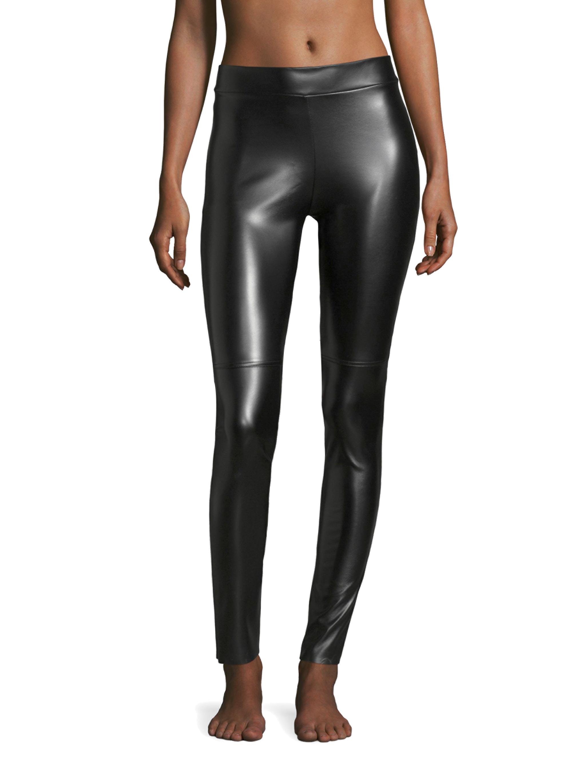 Wolford Women's Faux Leather Leggings - Black