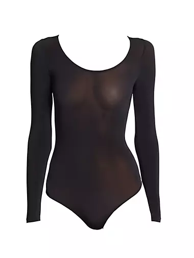 Wolford Buenos Aires String Bodysuit in Umber, Brown. Size M (also in ).