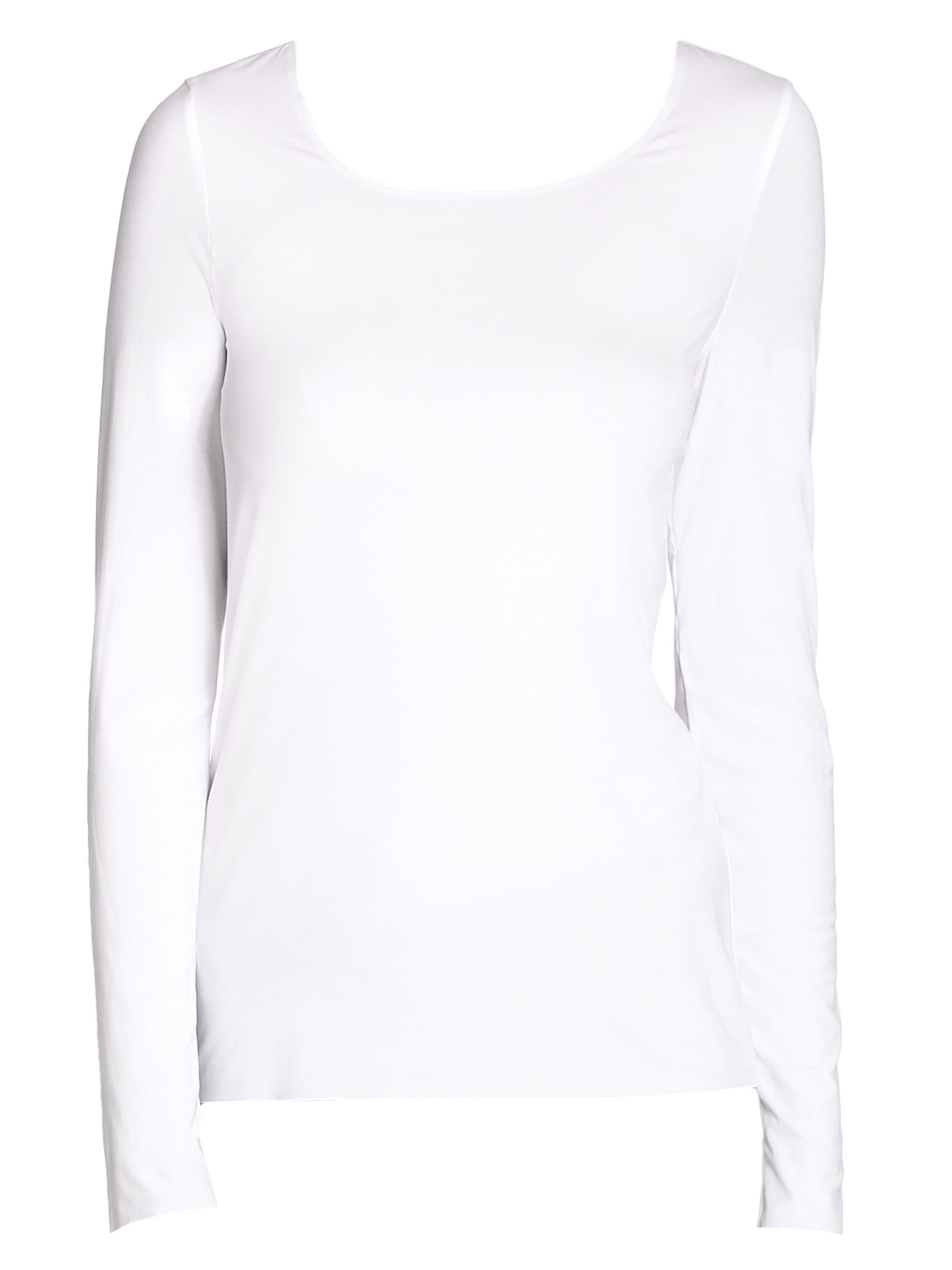 Wolford Women's Pure Long-Sleeve Tee - White