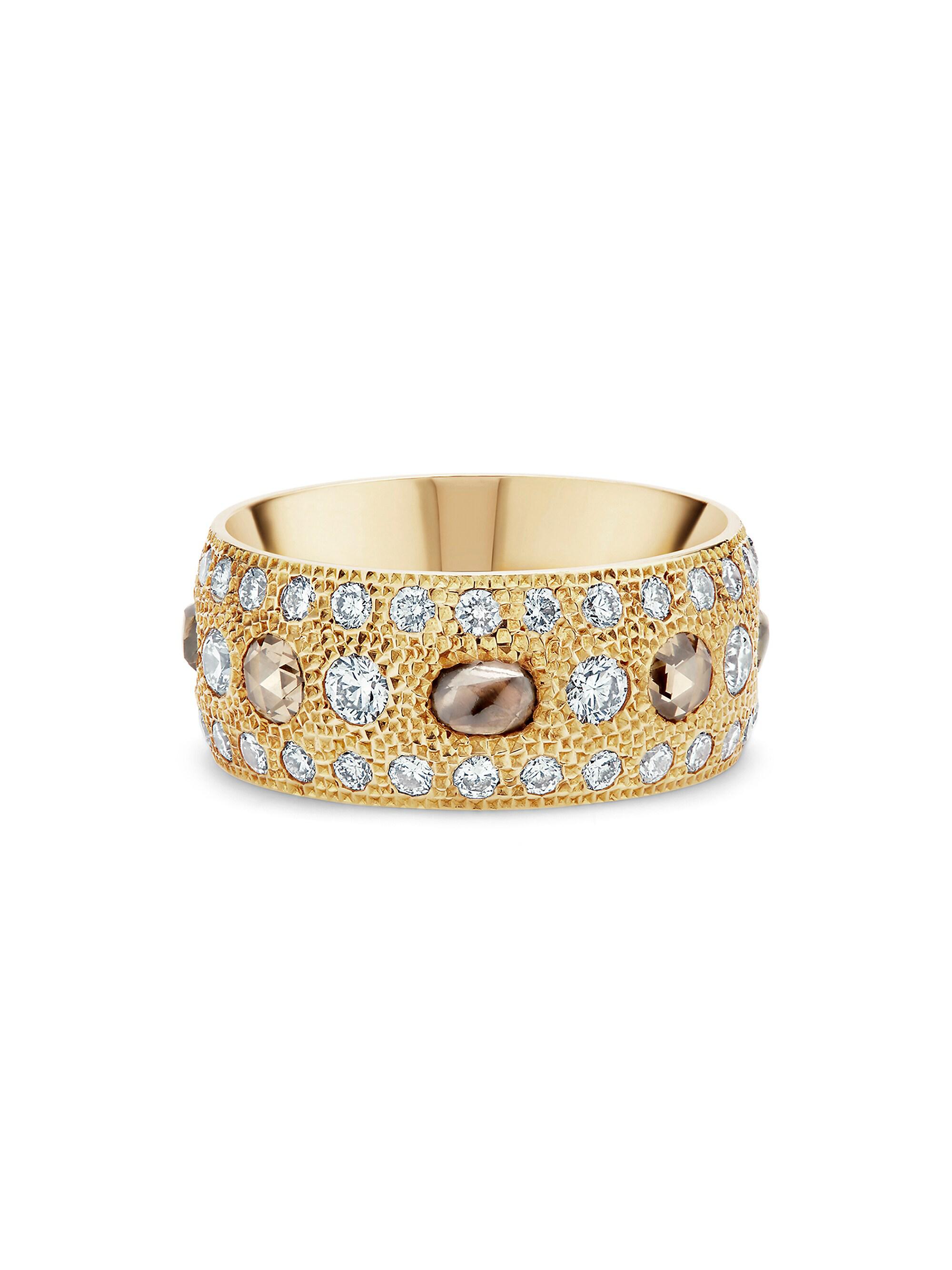 De Beers Jewellers Women's Talisman 18K Yellow Gold, Diamond & Stone Ring - Gold