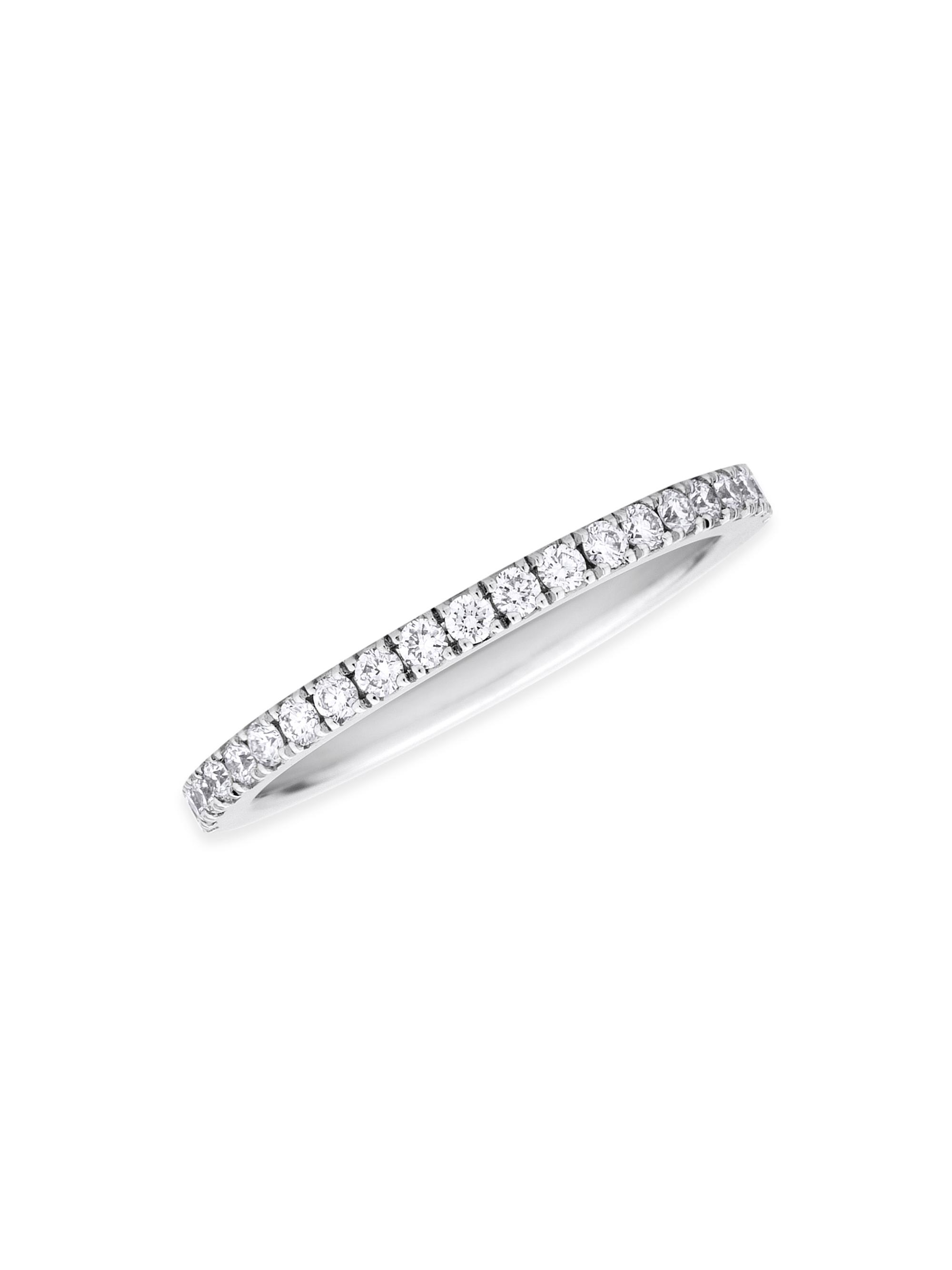 De Beers Jewellers Women's Classic Platinum & Diamond Full Pavé Band - White Gold