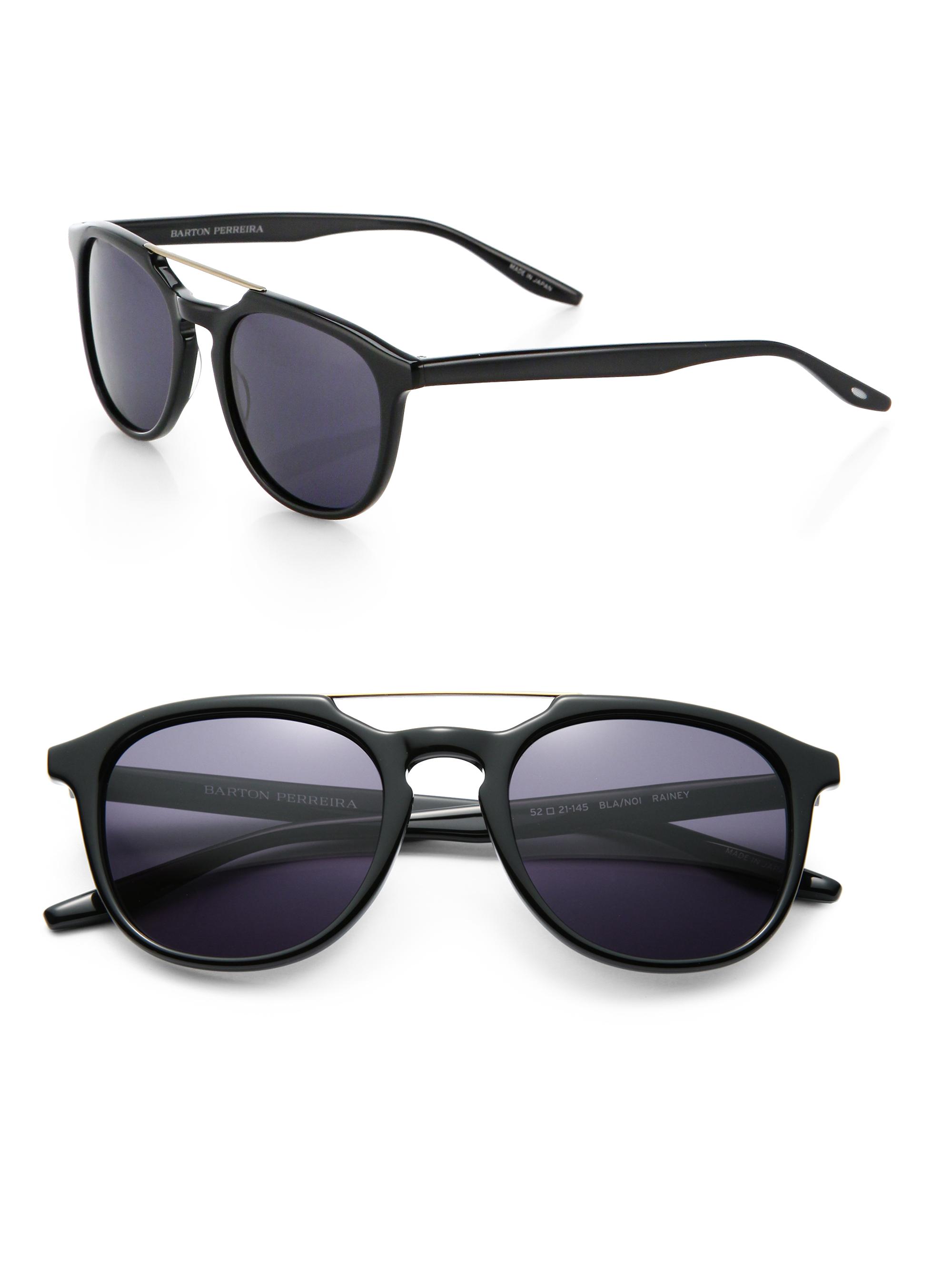 Barton Perreira Rainey 52MM Square Sunglasses - Black - Women's Accessories