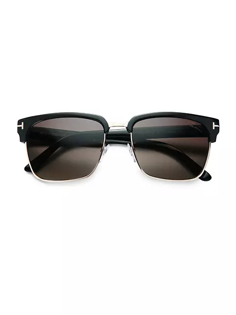 Yves Saint Laurent Gold Wrap-Around Sunglasses