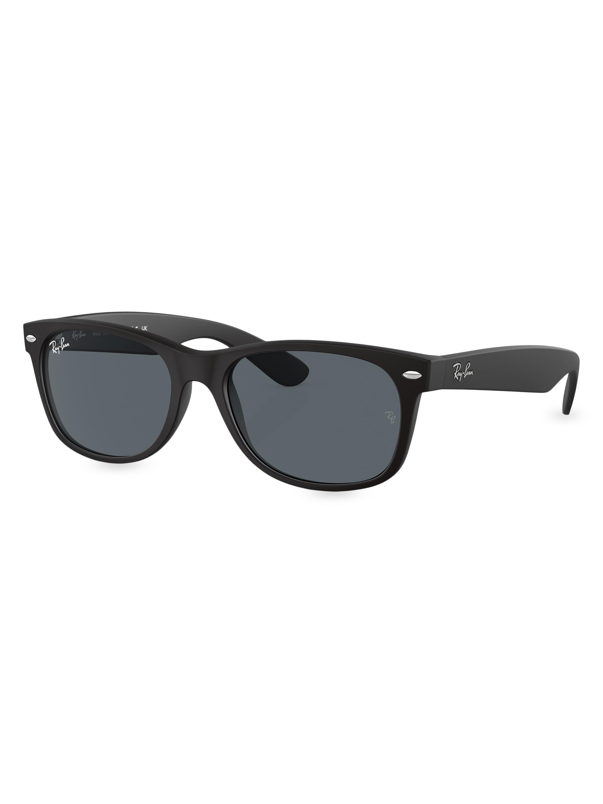 Ray-Ban Men's New Wayfarer Sunglasses - Black Blue