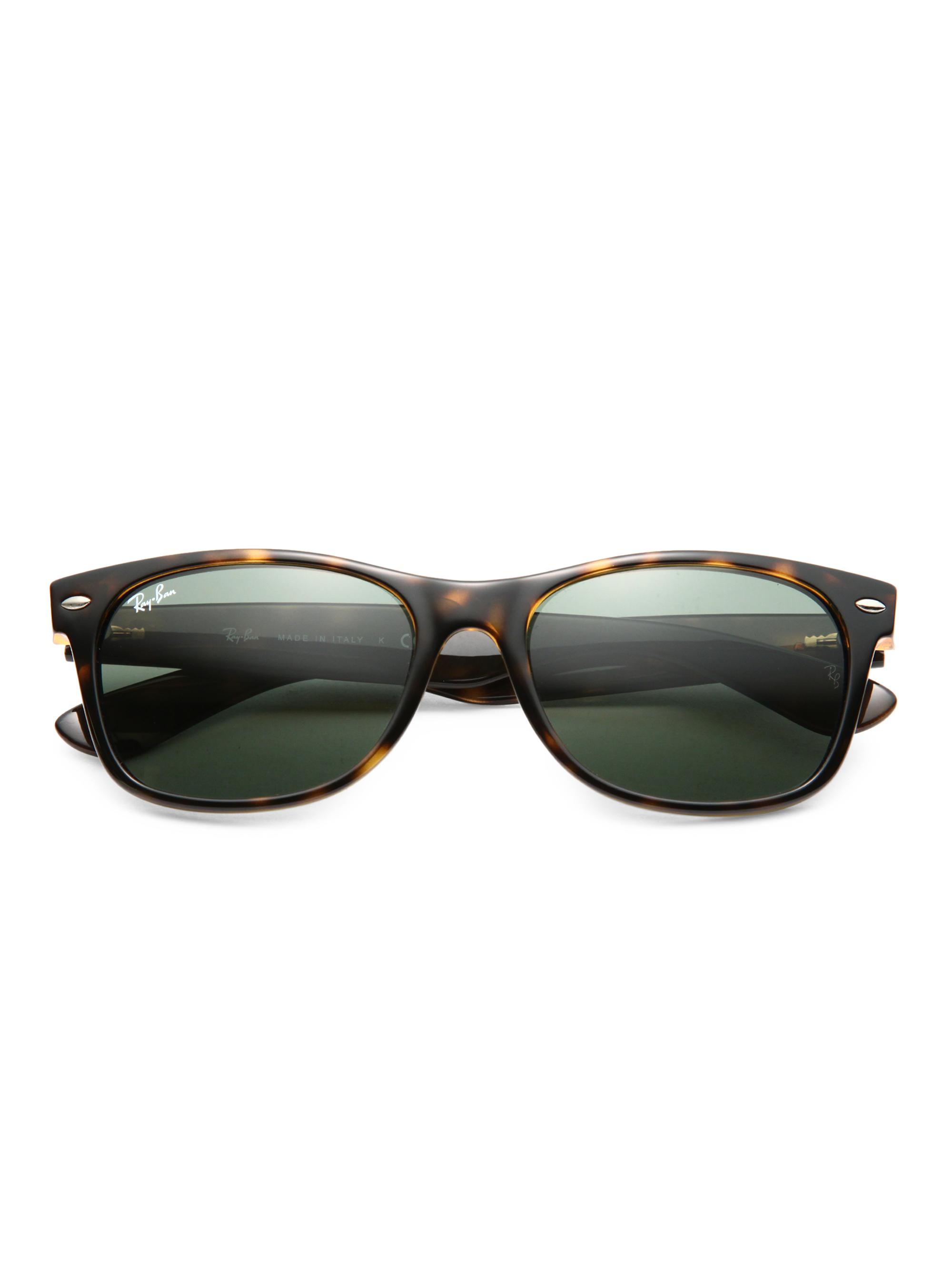 Ray-Ban Men's RB2132 55MM New Wayfarer Sunglasses - Dark Tortoise