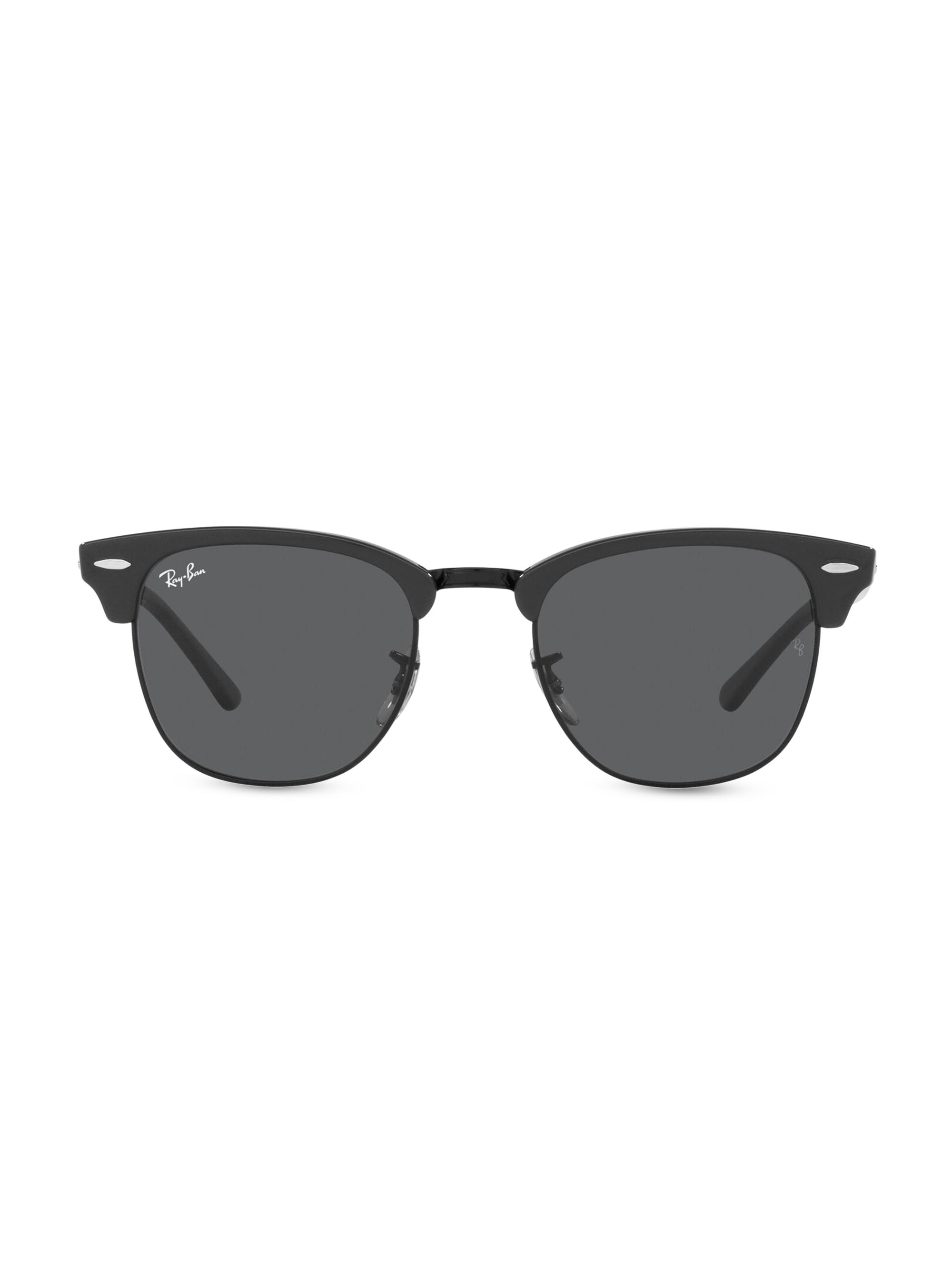 Ray-Ban Men's RB3016 51MM Classic Clubmaster Sunglasses - Black