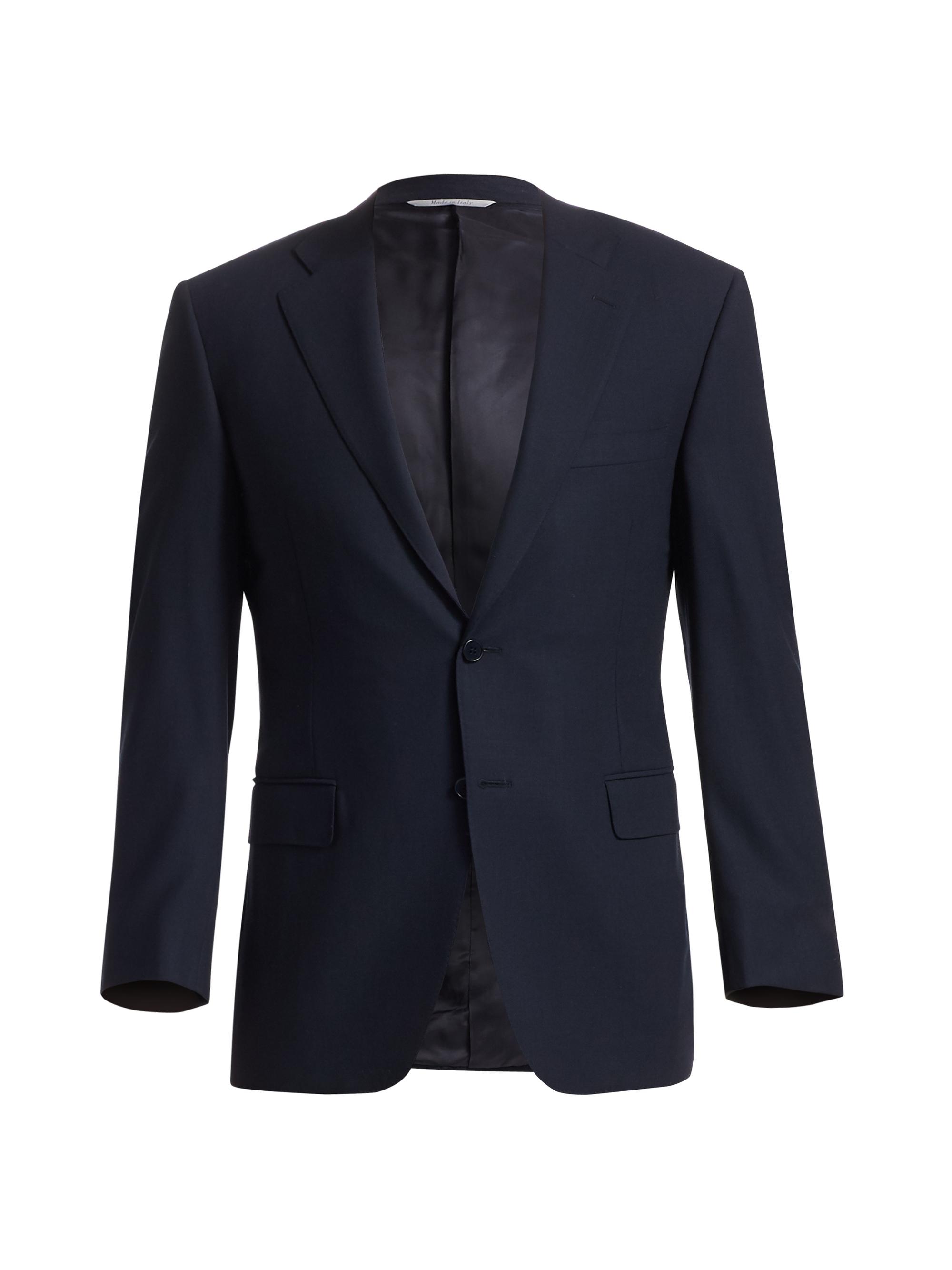 Canali Men's Essential Wool Sportcoat - Navy