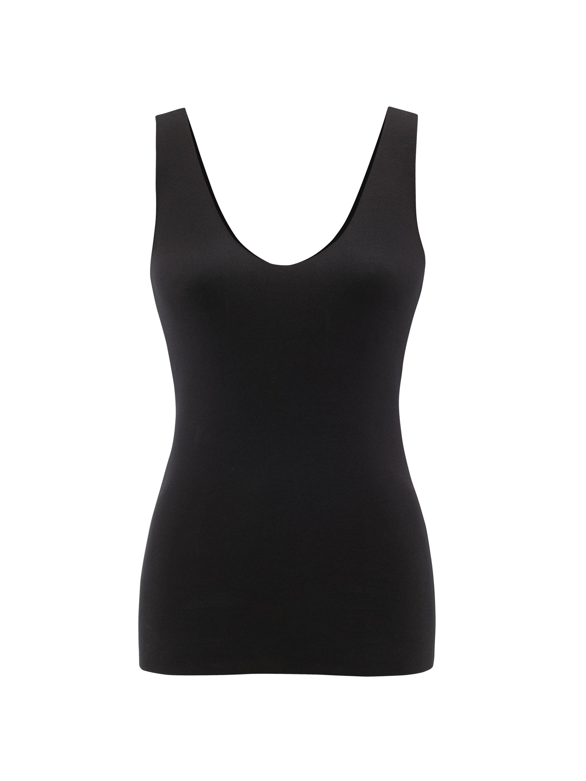 Commando Women's Cotton-Blend Scoopneck Tank - Black