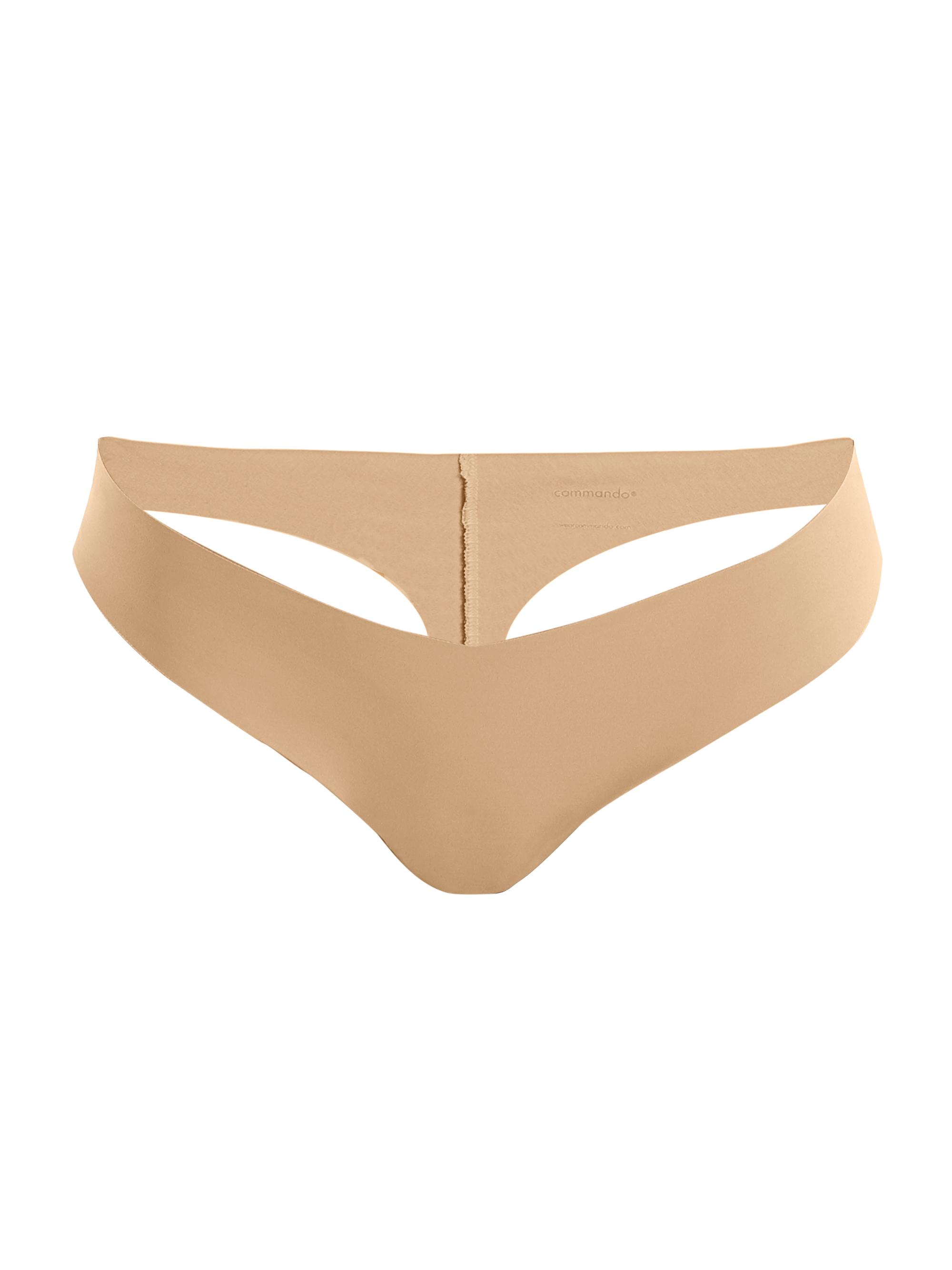 Commando Women's Stretch Microfiber Thong - Beige