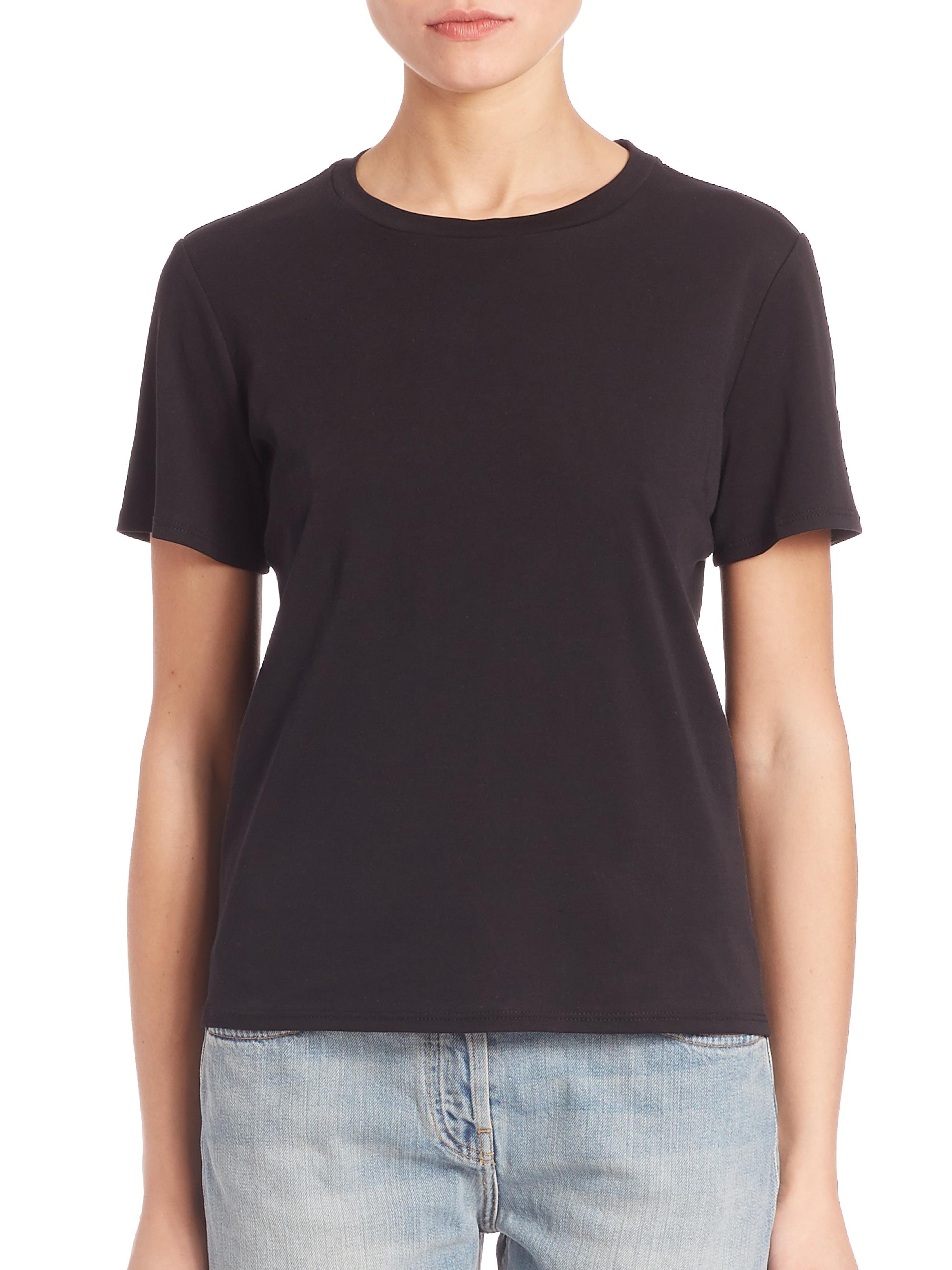 The Row Women's Wesler Cotton T-Shirt - Black