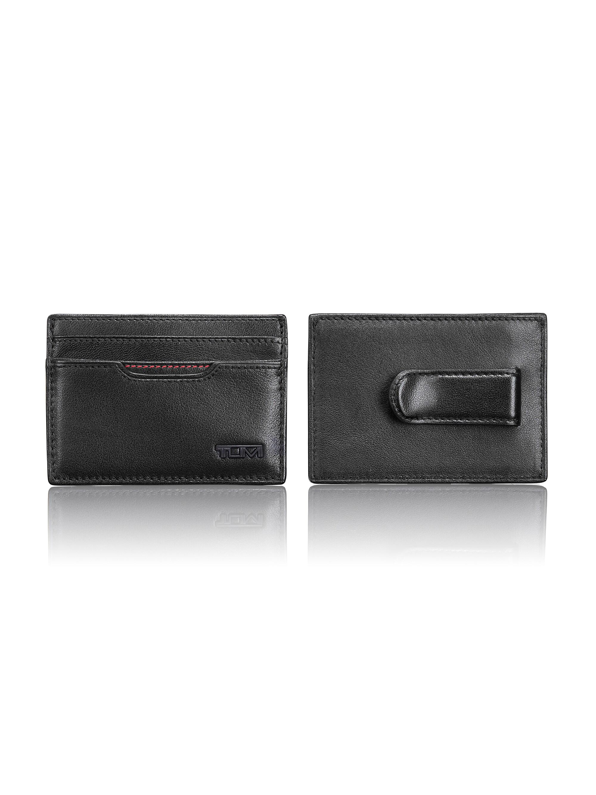 TUMI Men's Delta Money Clip Card Case - Black