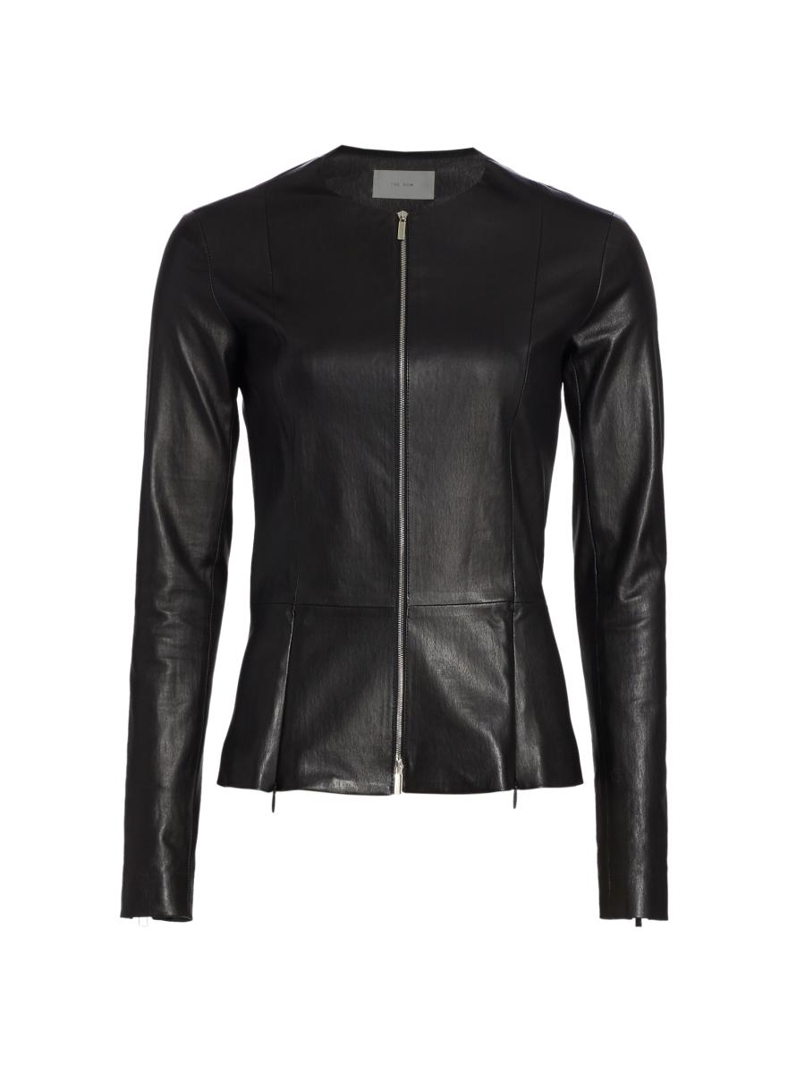 The Row Anasta Bonded Leather Jacket | Saks Fifth Avenue