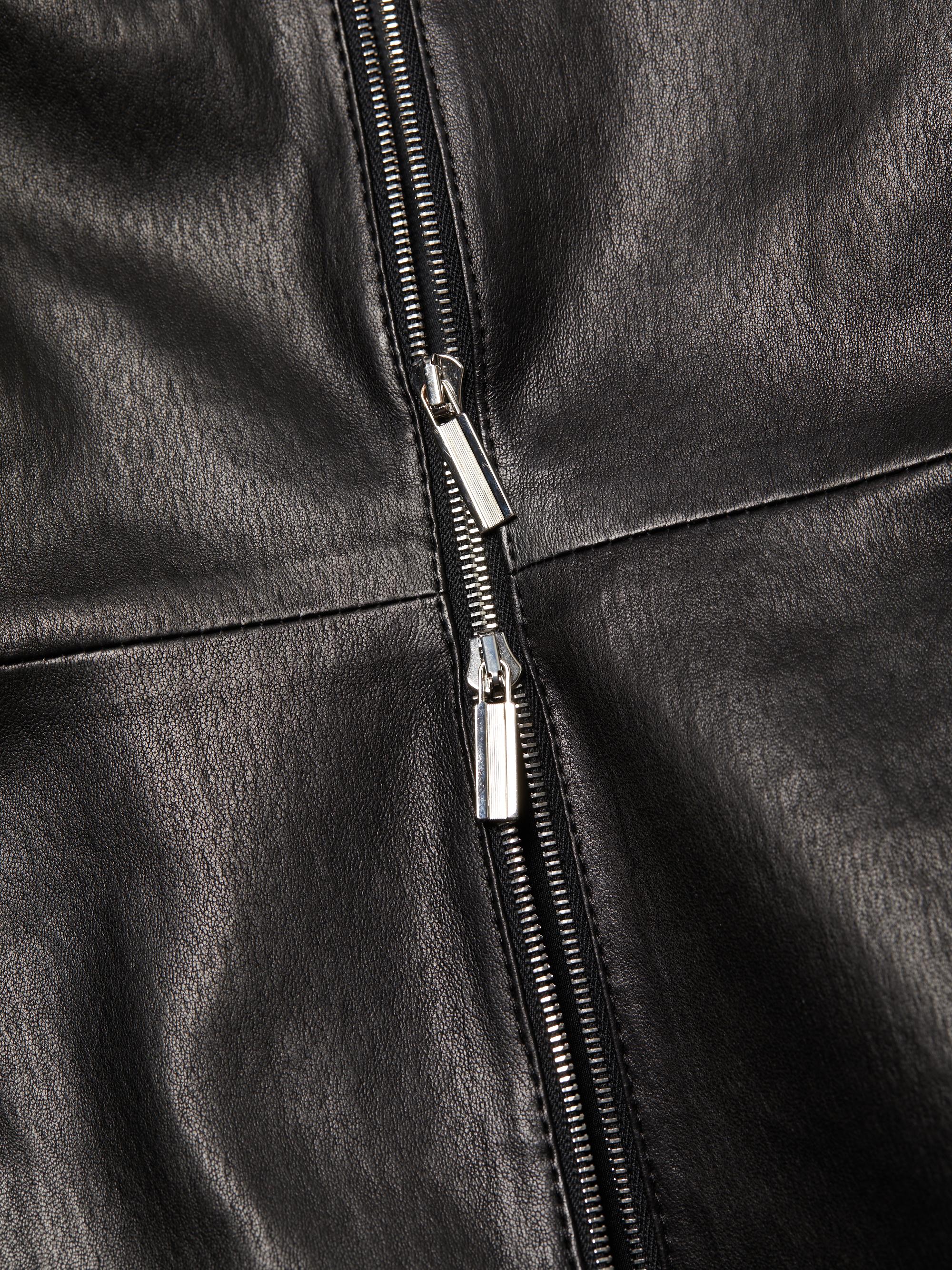 The Row Anasta Bonded Leather Jacket | Saks Fifth Avenue
