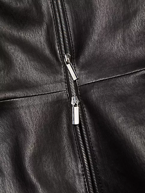 Shop The Row Anasta Bonded Leather Jacket | Saks Fifth Avenue