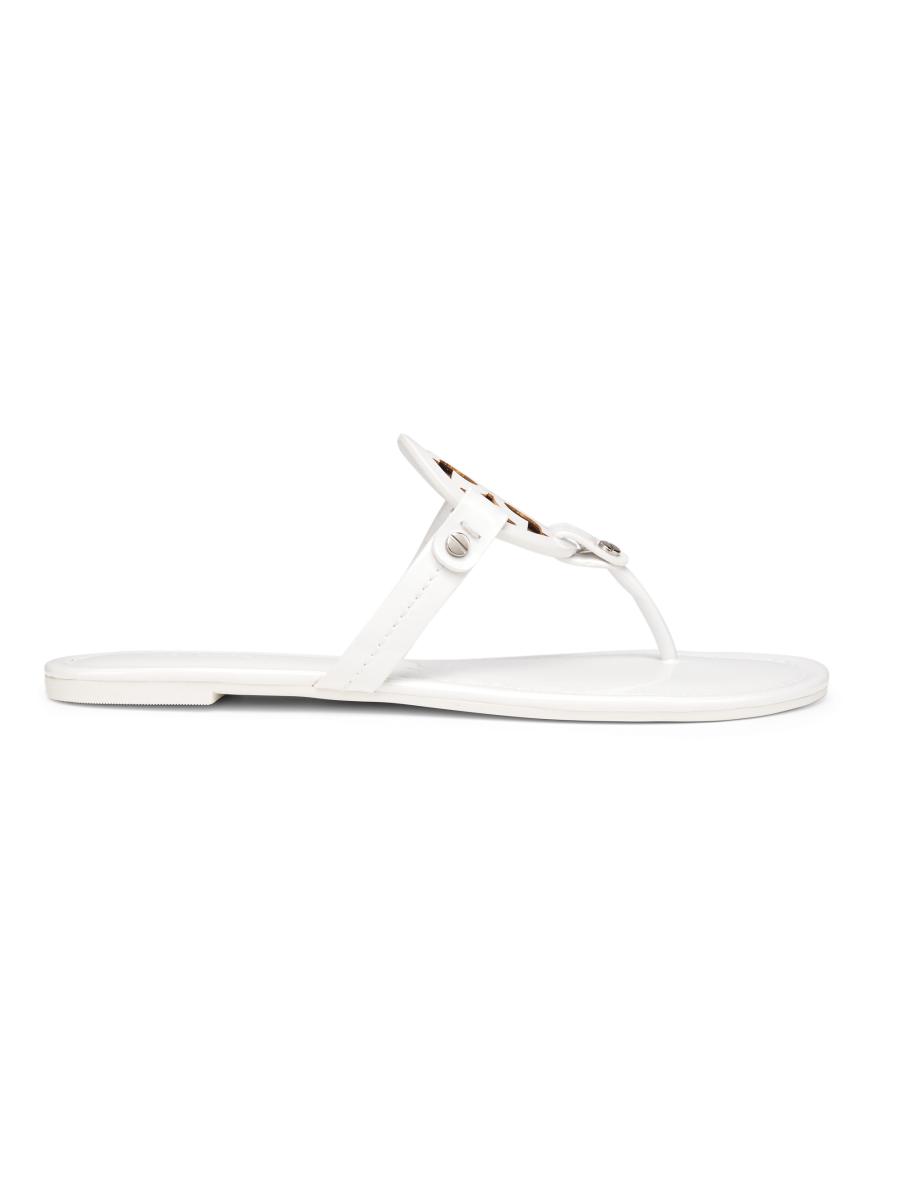 Tory Burch Miller Patent Leather Thong Sandals | Saks Fifth Avenue