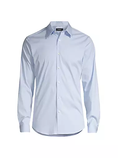 Sylvain Wealth Poplin Long-Sleeve Shirt