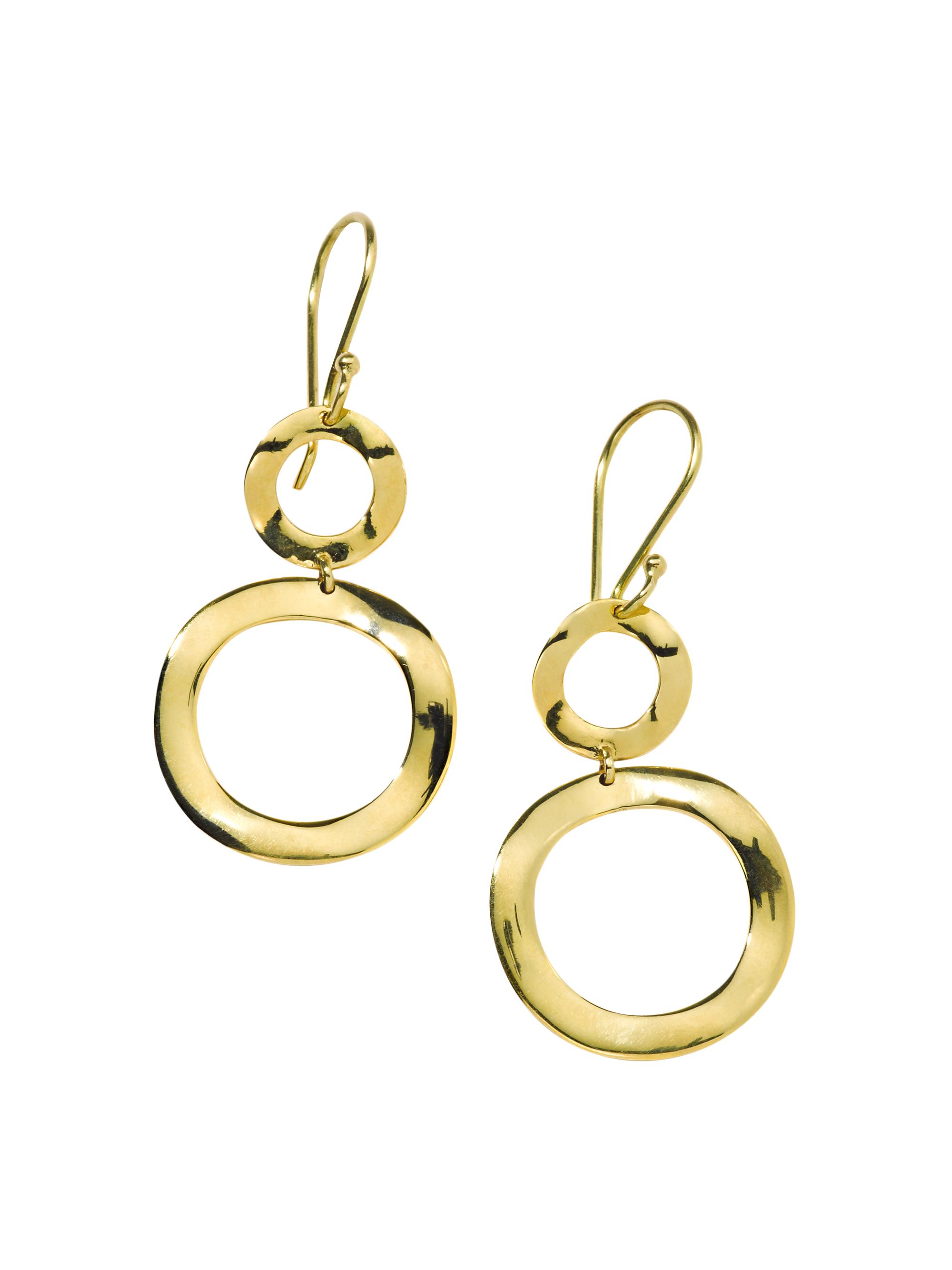 Ippolita Women's Classico Mini 18K Yellow Gold Open Snowman Drop Earrings - Gold