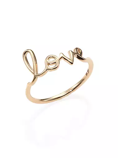 14K Yellow Gold Pure Love Ring