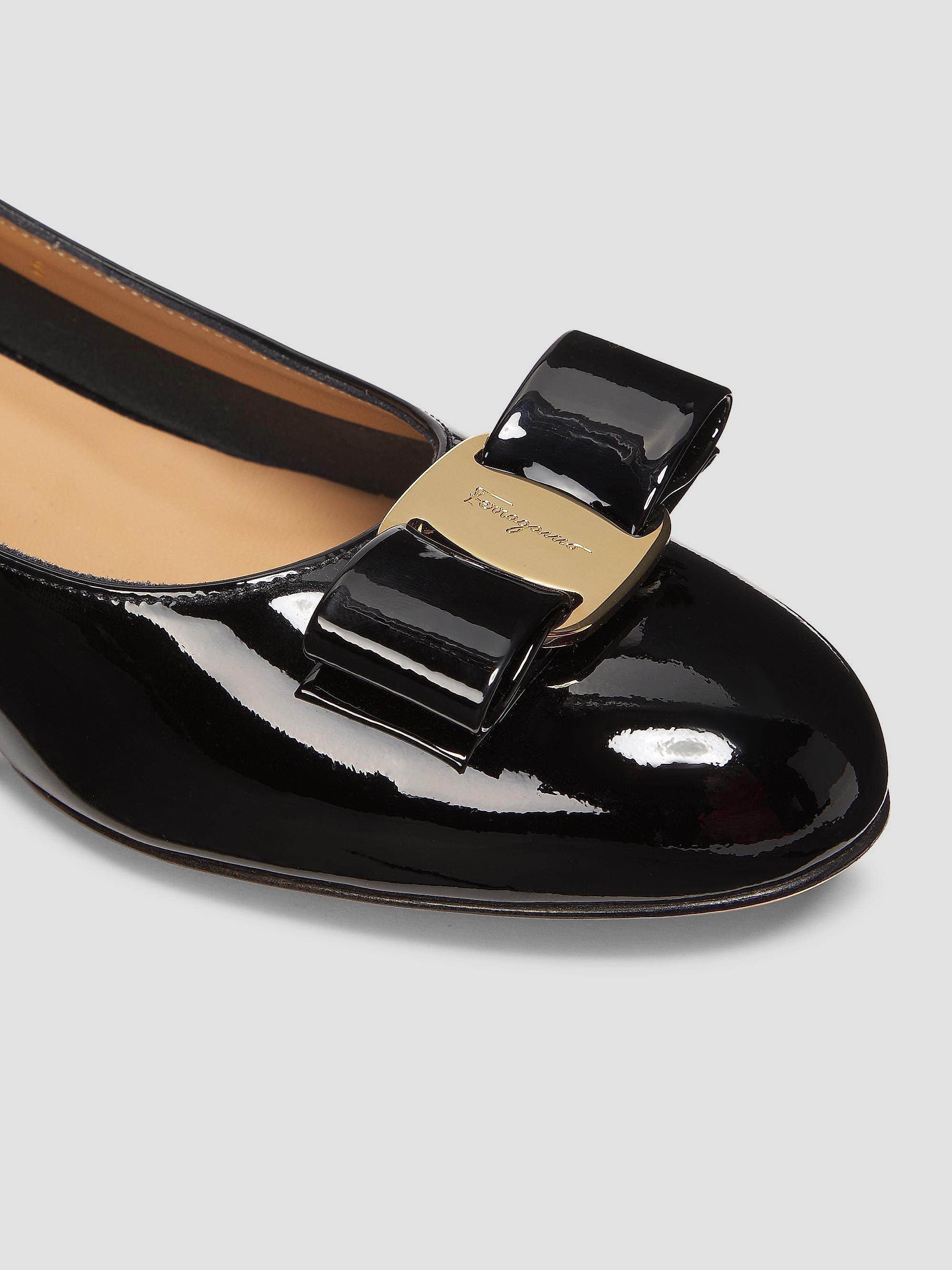 FERRAGAMO Vara 45MM Patent Leather Pumps | Saks Fifth Avenue