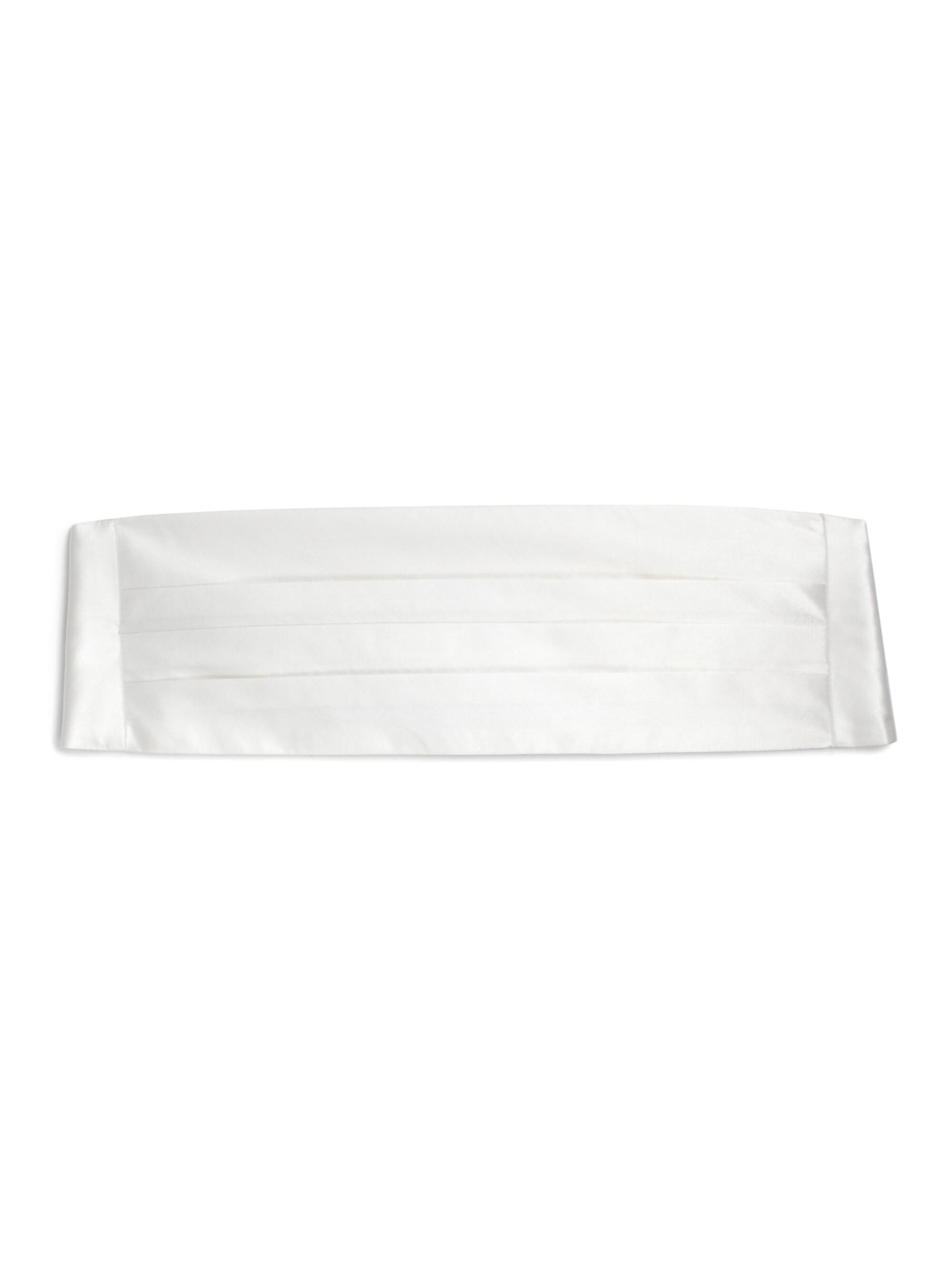 Saks Fifth Avenue Men's COLLECTION Silk Cummerbund - White