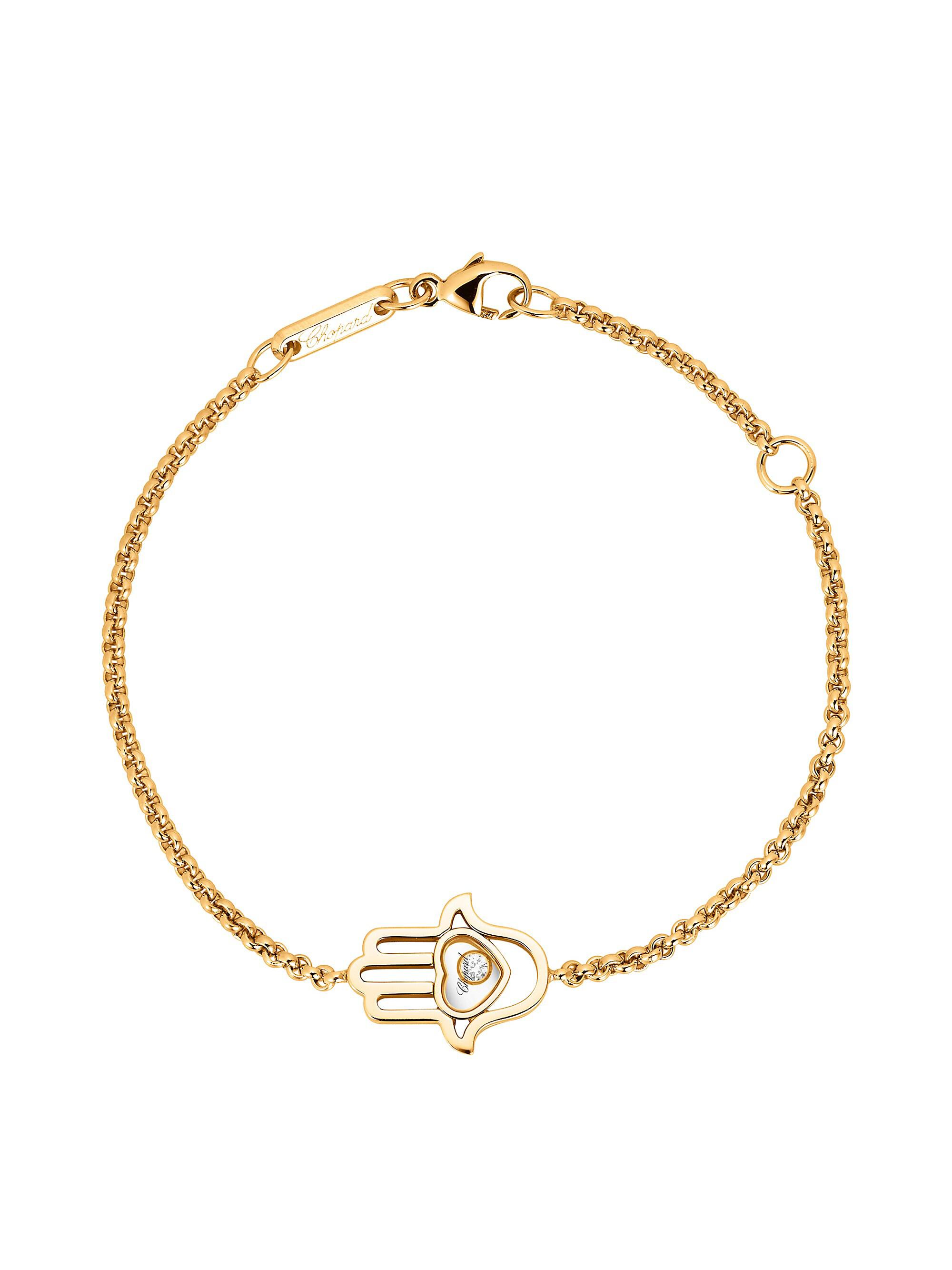 Chopard Women's Happy Diamonds Hamsa Hand Diamond & 18K Rose Gold Bracelet - Rose Gold