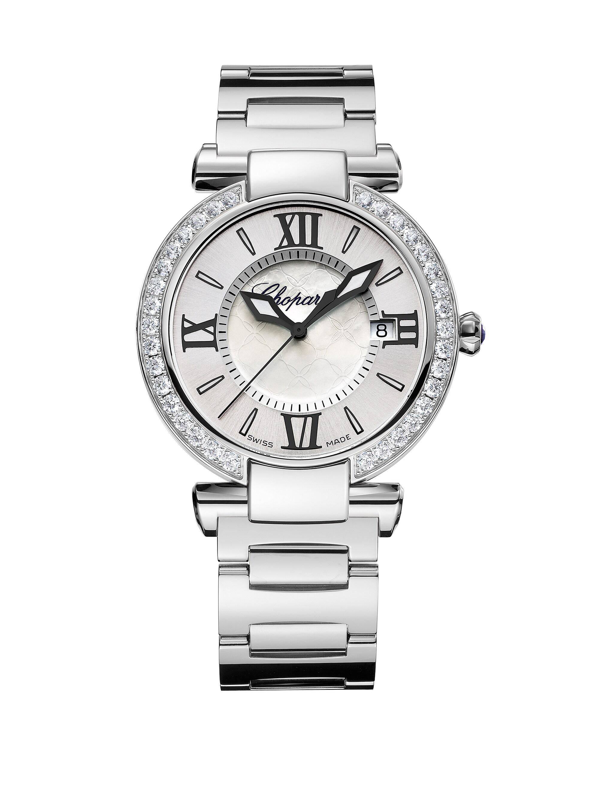 Chopard Women's Imperiale Stainless Steel, Diamond & Mother-Of-Pearl Bracelet Watch - Silver